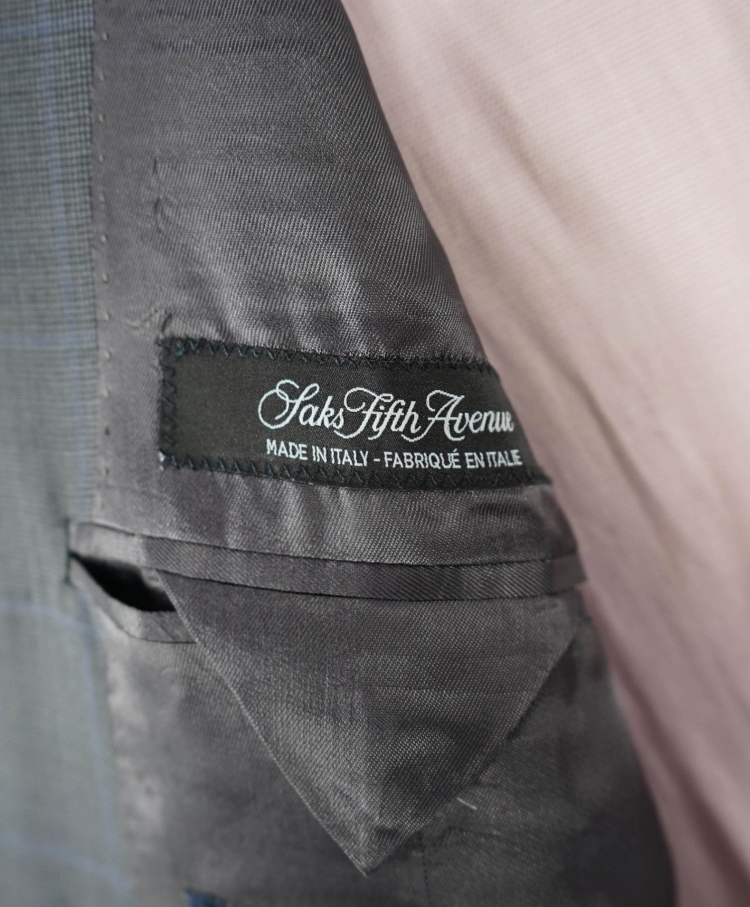$895 Saks 5th Ave/ERMENEGILDO ZEGNA Slim Wool/Silk Blazer 44R