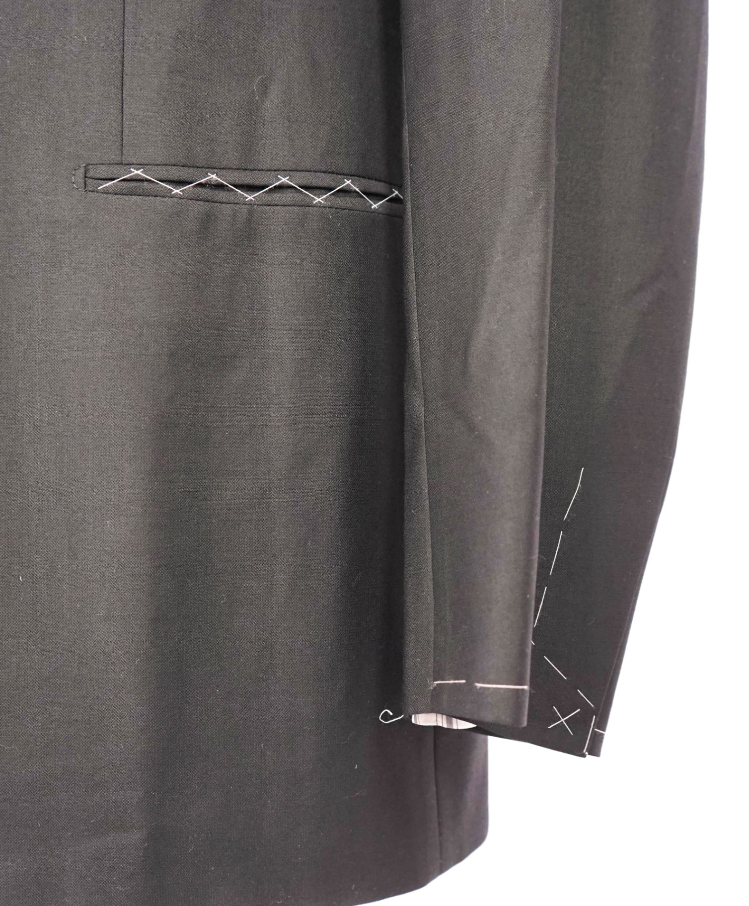 $5,995 Brioni Solid Black Peak Lapel Tuxedo Dinner Jacket Blazer 44L