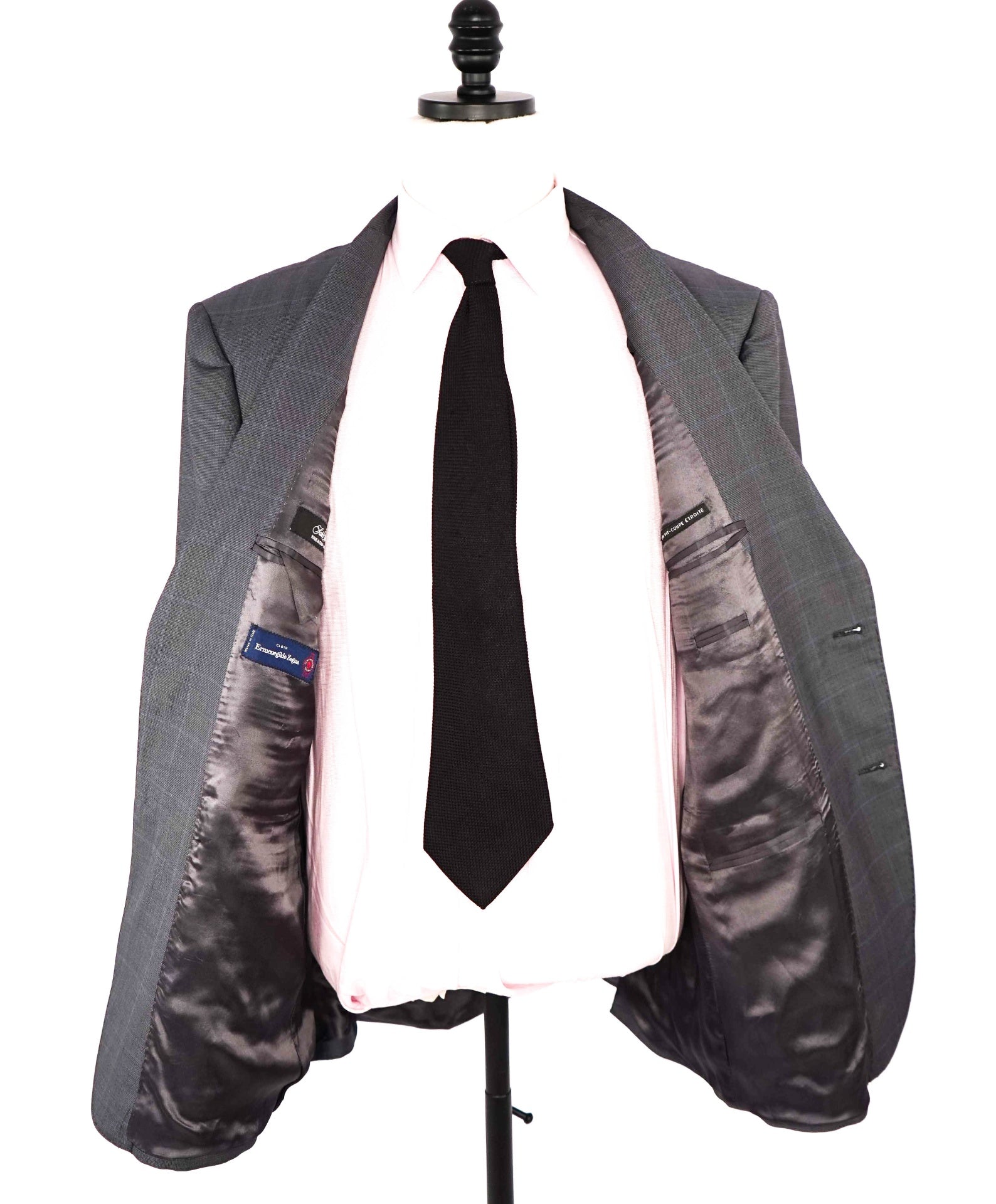 $895 Saks 5th Ave/ERMENEGILDO ZEGNA Slim Wool/Silk Blazer 44R