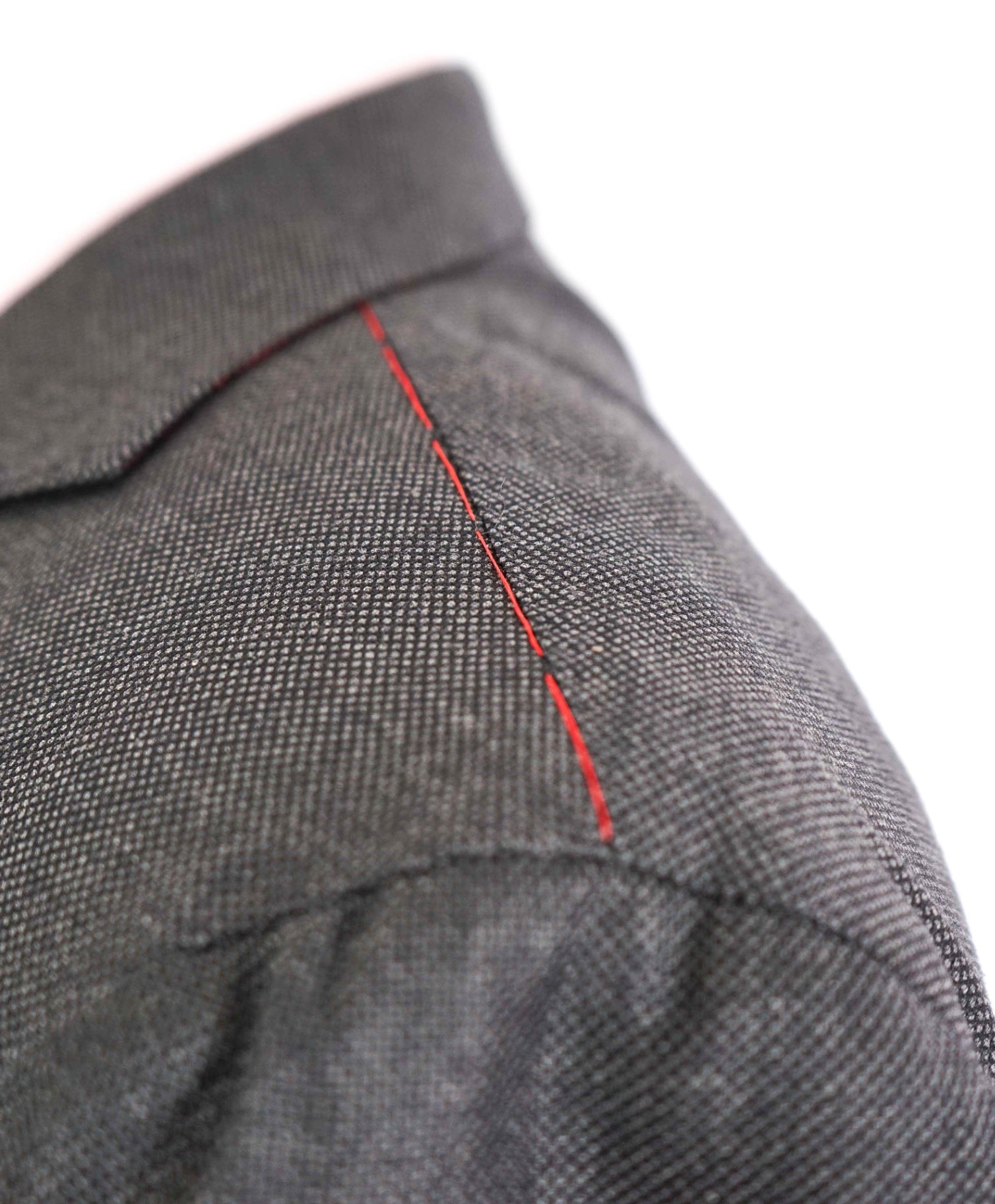 $699 SuitSupply Birdseye Grey "SIENNA" VBC Fabric Wool Suit 46L