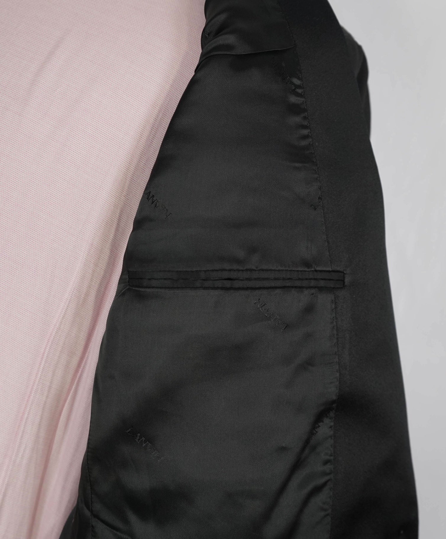 $4,950 LANVIN Floral Black RUNWAY Wool Blend Tuxedo Suit 40R