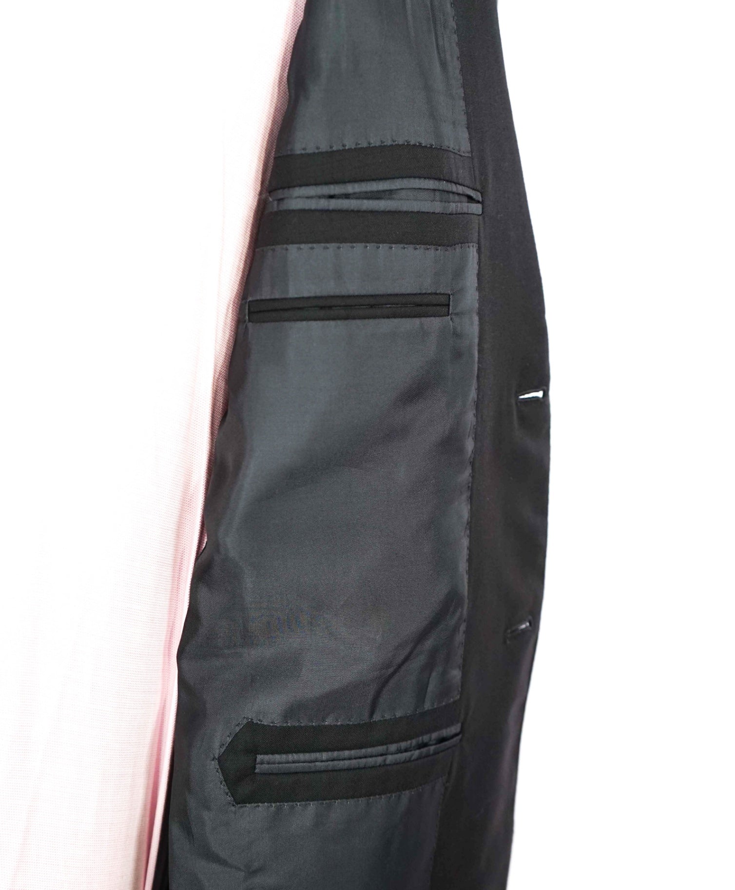 $4,950 Ermenegildo Zegna Micro Check "15 MILMIL 15" Black Suit 38S