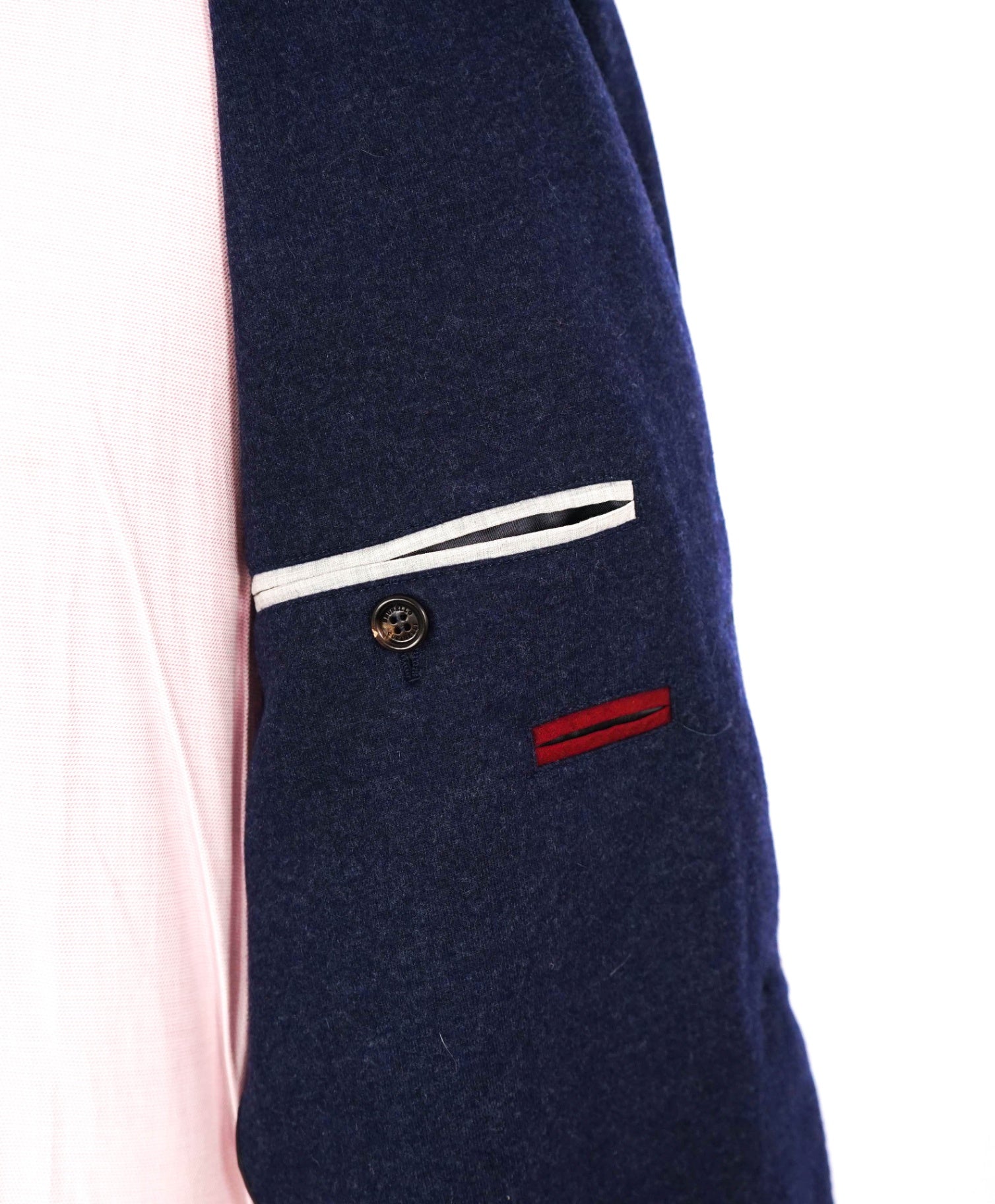 $3,990 Brunello Cucinelli Navy 2/3 Btn Roll 100% Cashmere Blazer 44