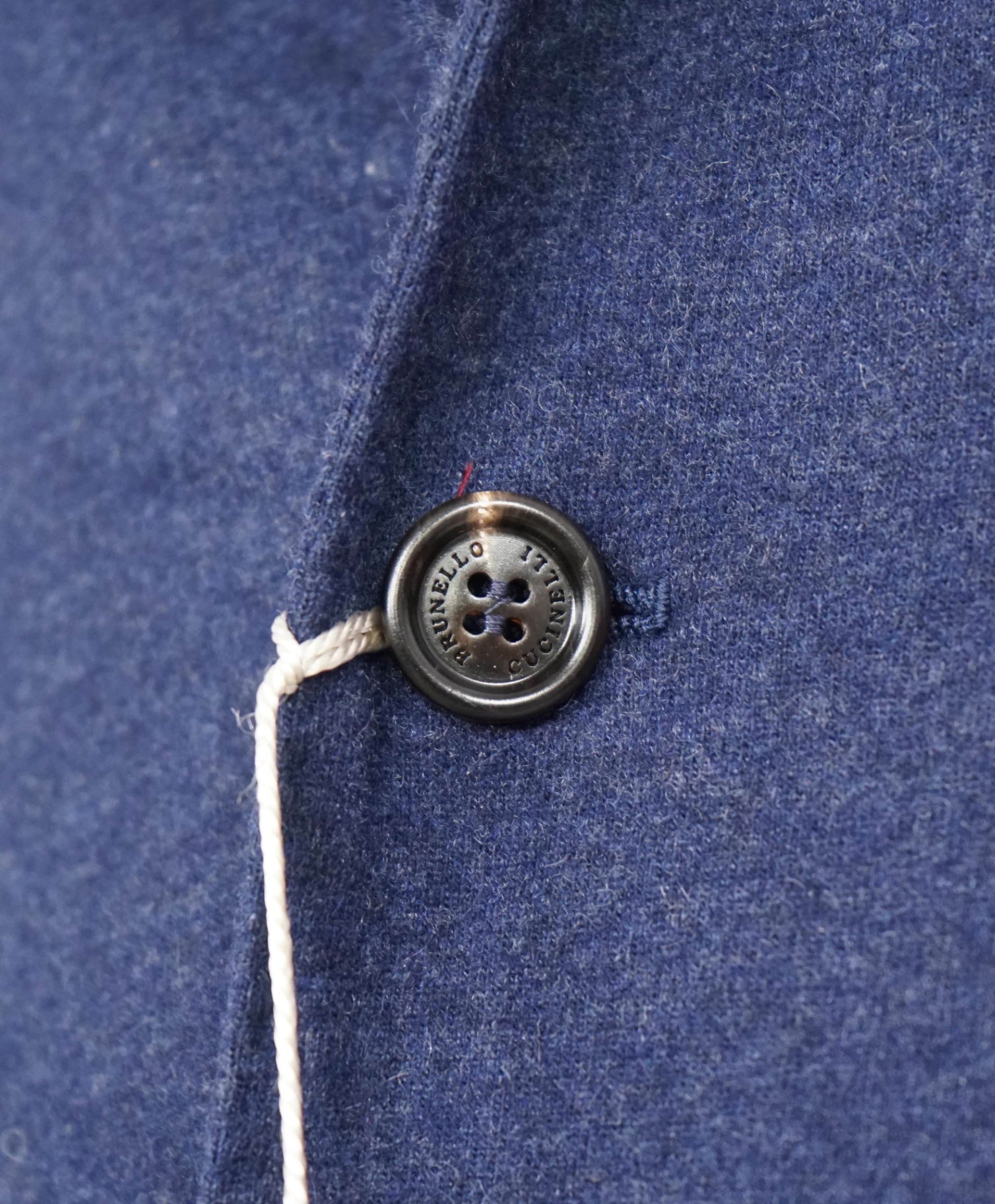 $3,990 Brunello Cucinelli Navy 2/3 Btn Roll 100% Cashmere Blazer 44