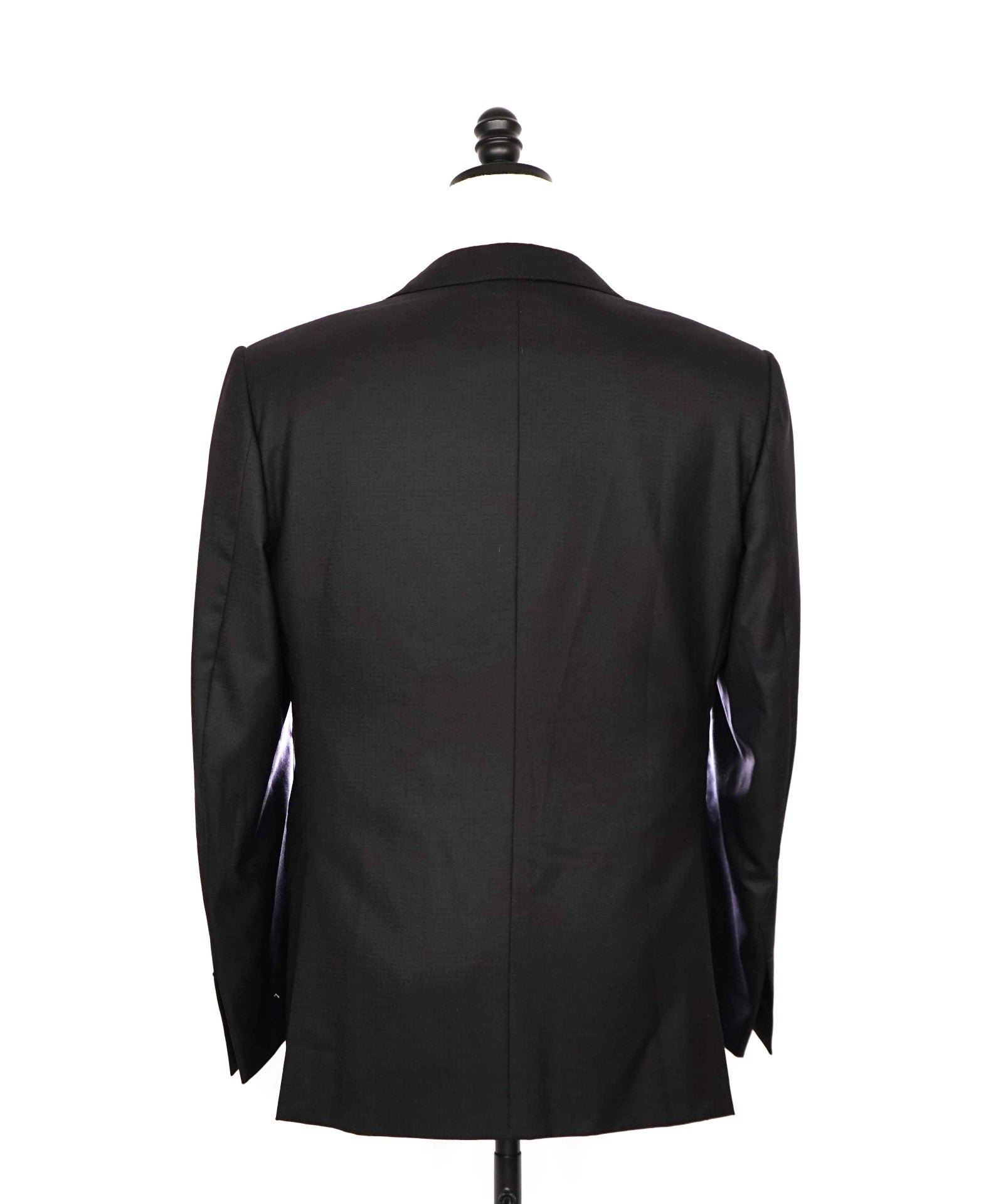 $4,950 Ermenegildo Zegna Micro Check "15 MILMIL 15" Black Suit 38S
