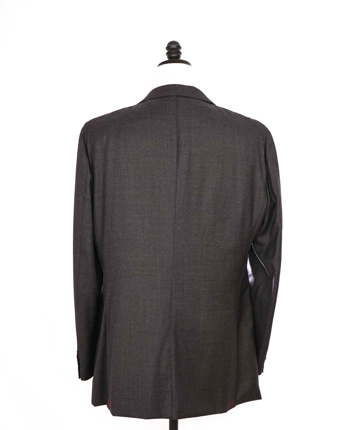 $699 SuitSupply Birdseye Grey "SIENNA" VBC Fabric Wool Suit 46L