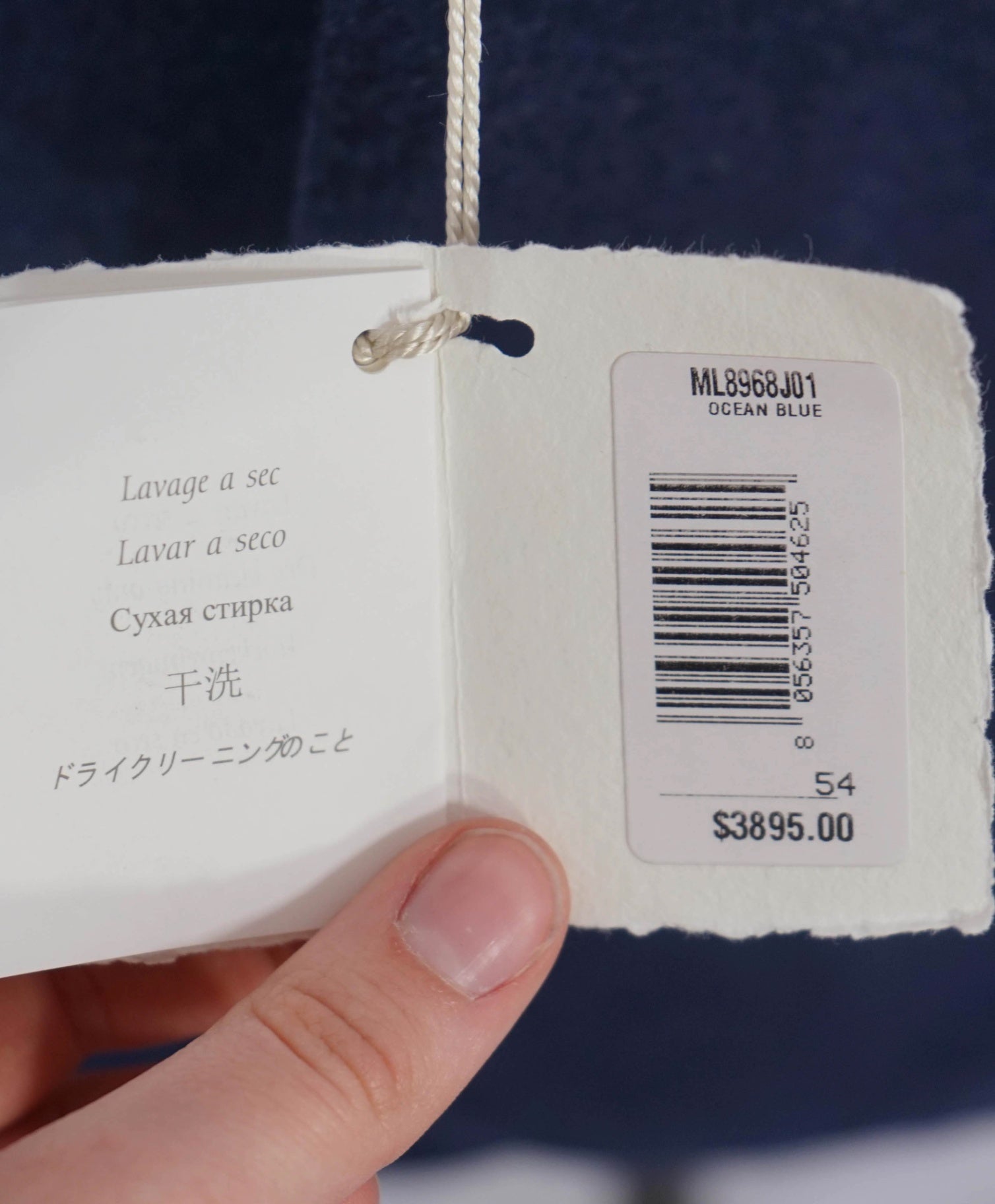 $3,990 Brunello Cucinelli Navy 2/3 Btn Roll 100% Cashmere Blazer 44