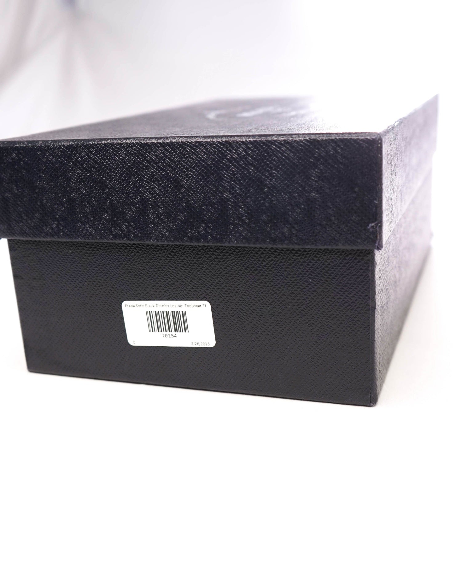 $950 Prada Solid Black Derbies Leather ICONIC Oxfords 12 US (11 IT)