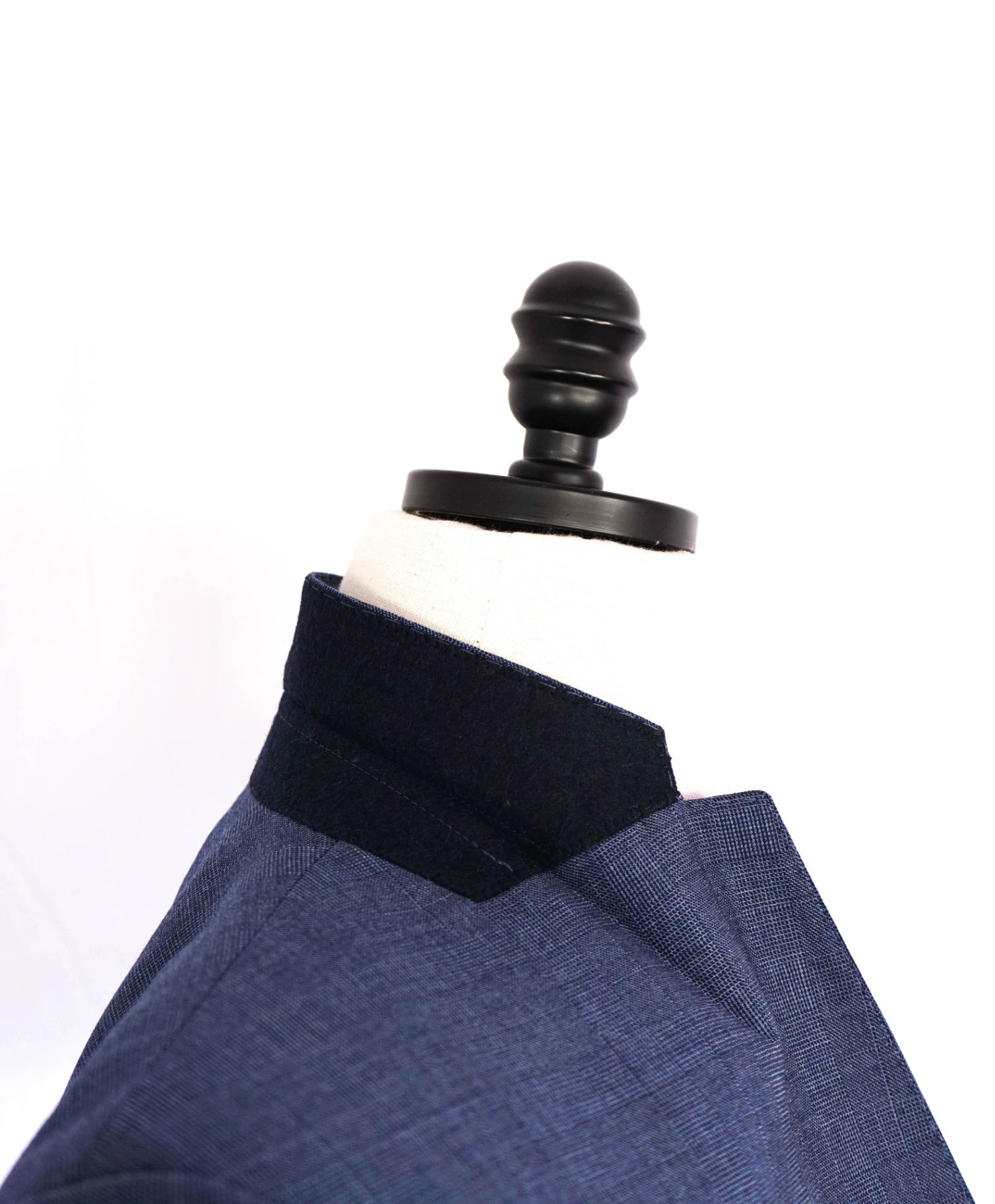 $1,995 Emporio Armani M Line Baby Blue Check Wool Suit 44R