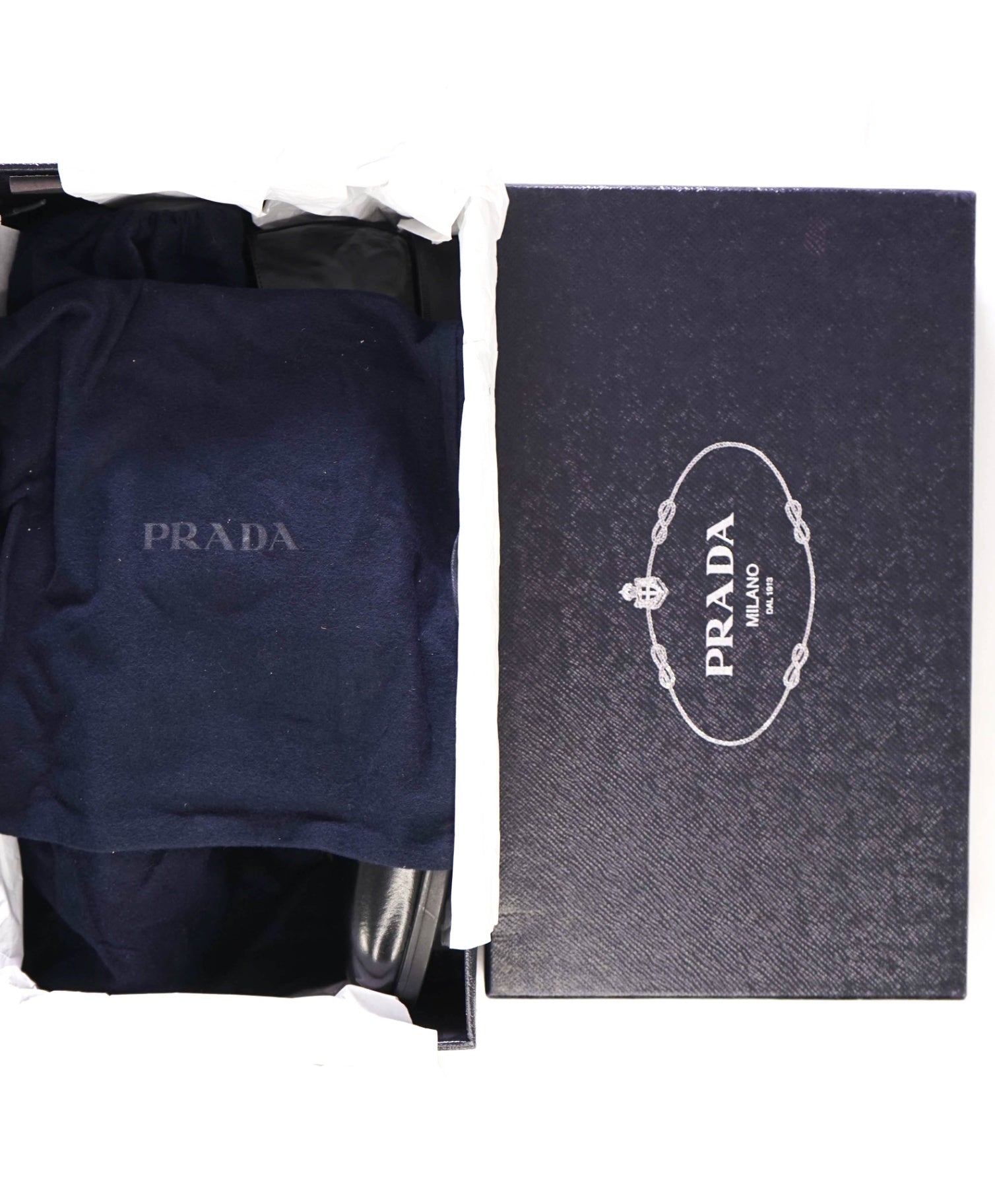 $950 Prada Solid Black Derbies Leather ICONIC Oxfords 12 US (11 IT)