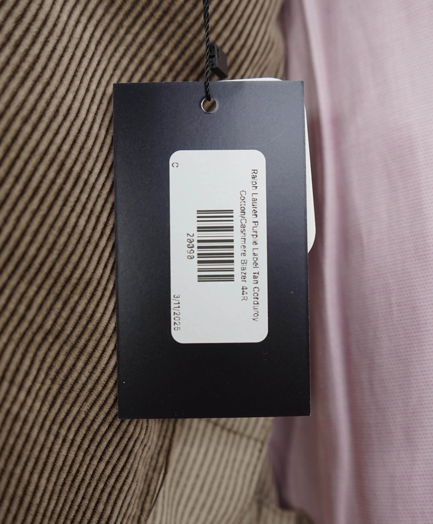 $2,395 Ralph Lauren Purple Label Corduroy Ctn/Cashmere Blazer 44R
