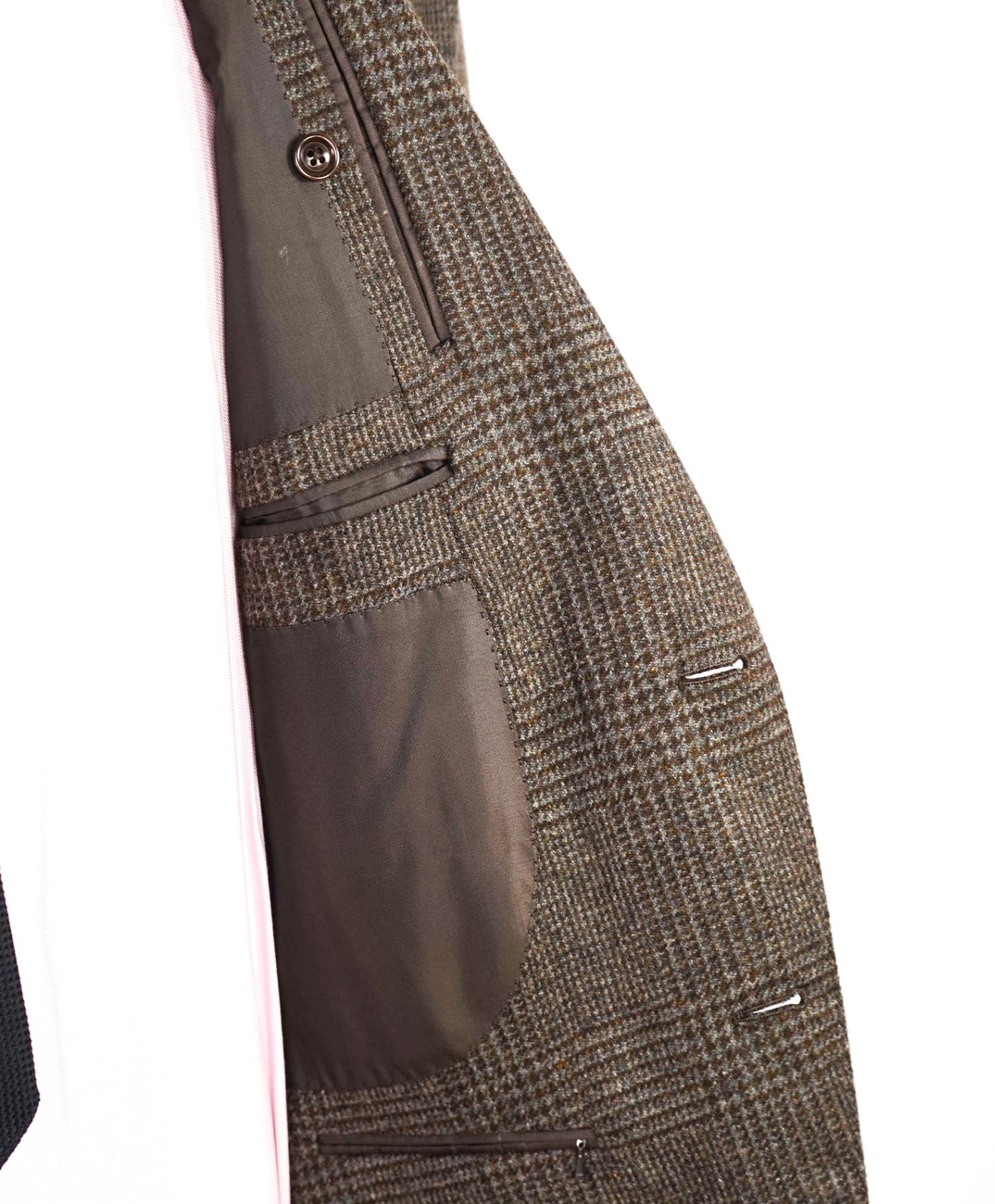 $3,995 Ermenegildo Zegna Brown Elbow Patch Cashmere Blazer 44R