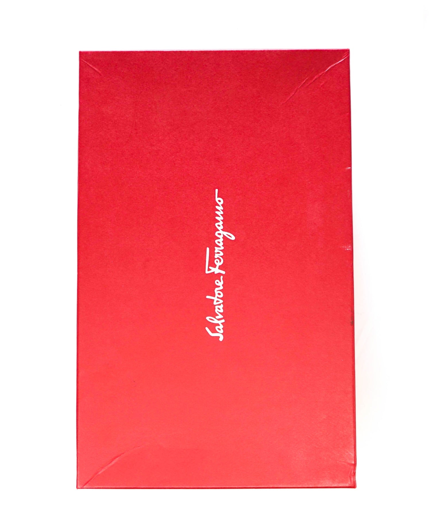 $850 Salvatore Ferragamo "Anderson" Burgundy/Gold Loafers 9.5 D