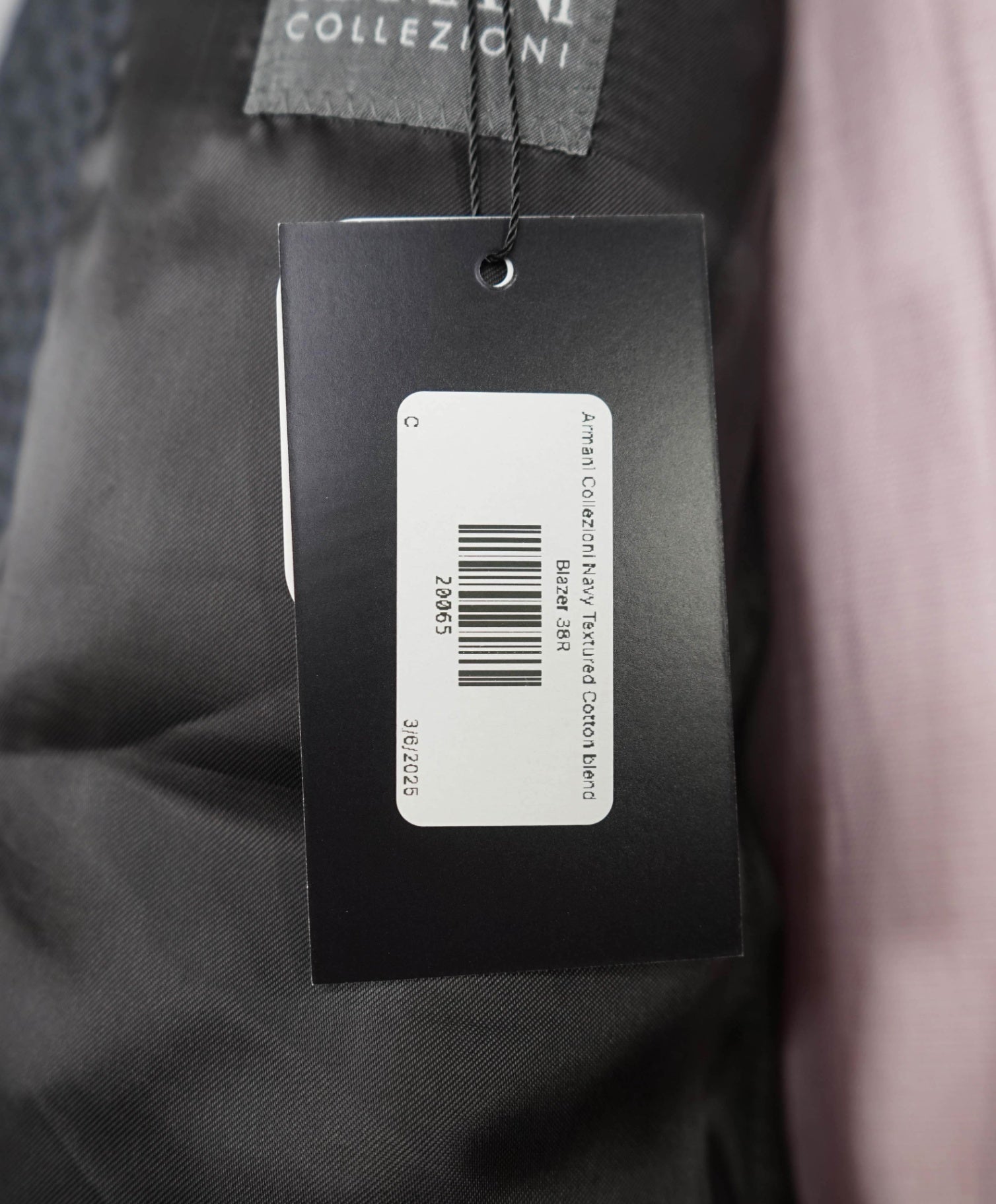 $1,495 Armani Collezioni Gray Raised Texture Cotton Blend Blazer 48R