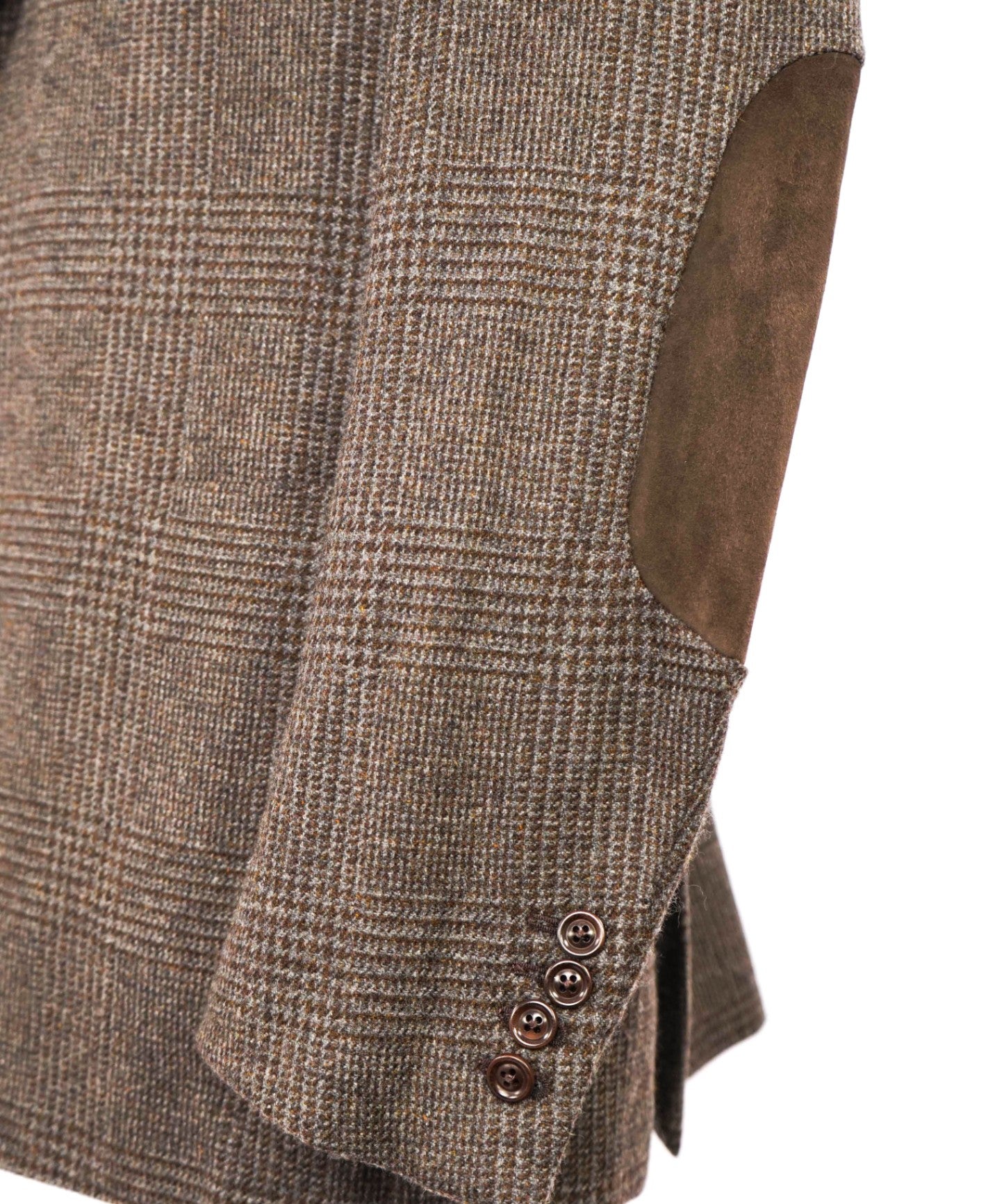 $3,995 Ermenegildo Zegna Brown Elbow Patch Cashmere Blazer 44R