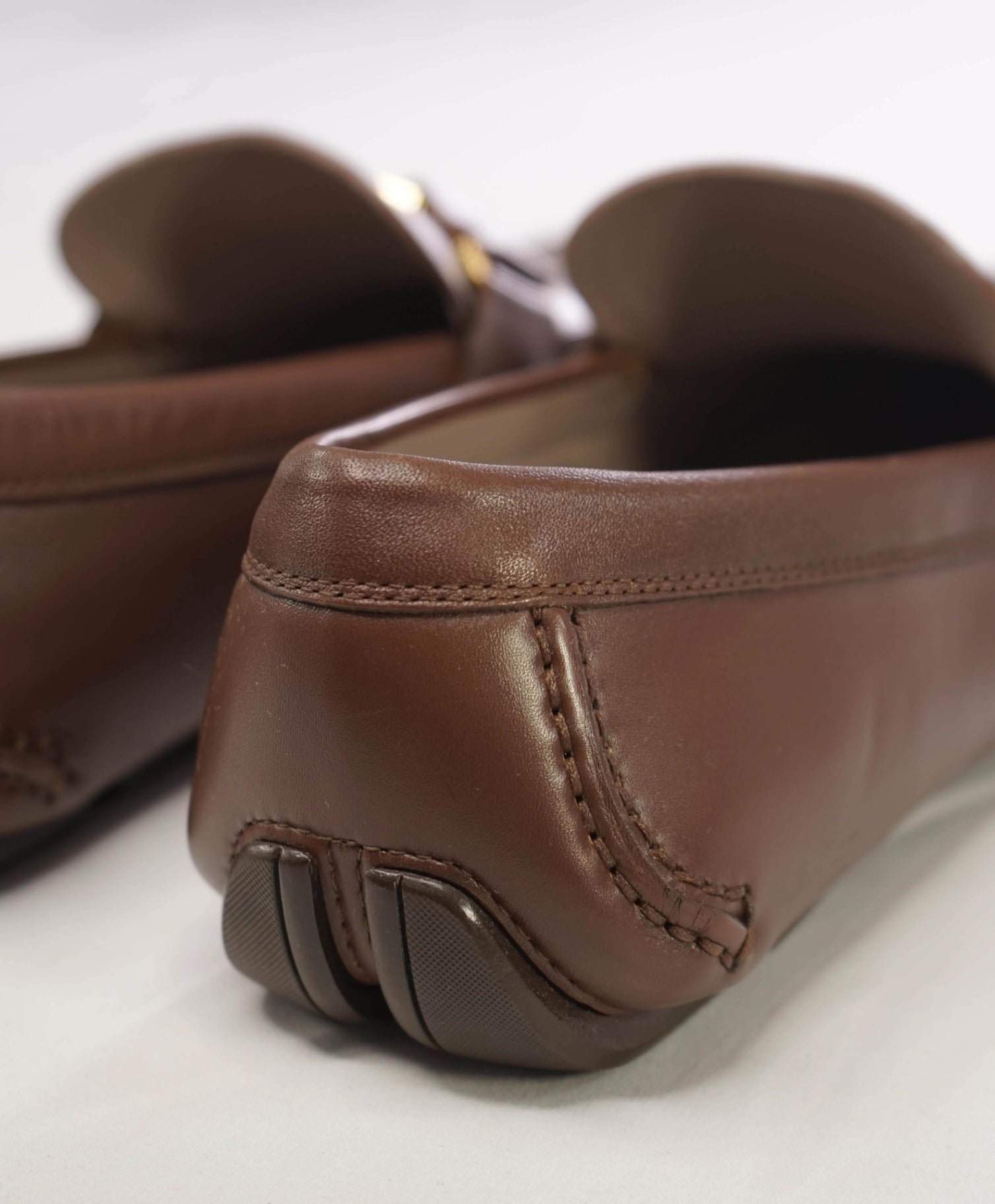 Salvatore Ferragamo "FRONT" Brown *Gold/Brown Reversible Buckle* 8.5 EE