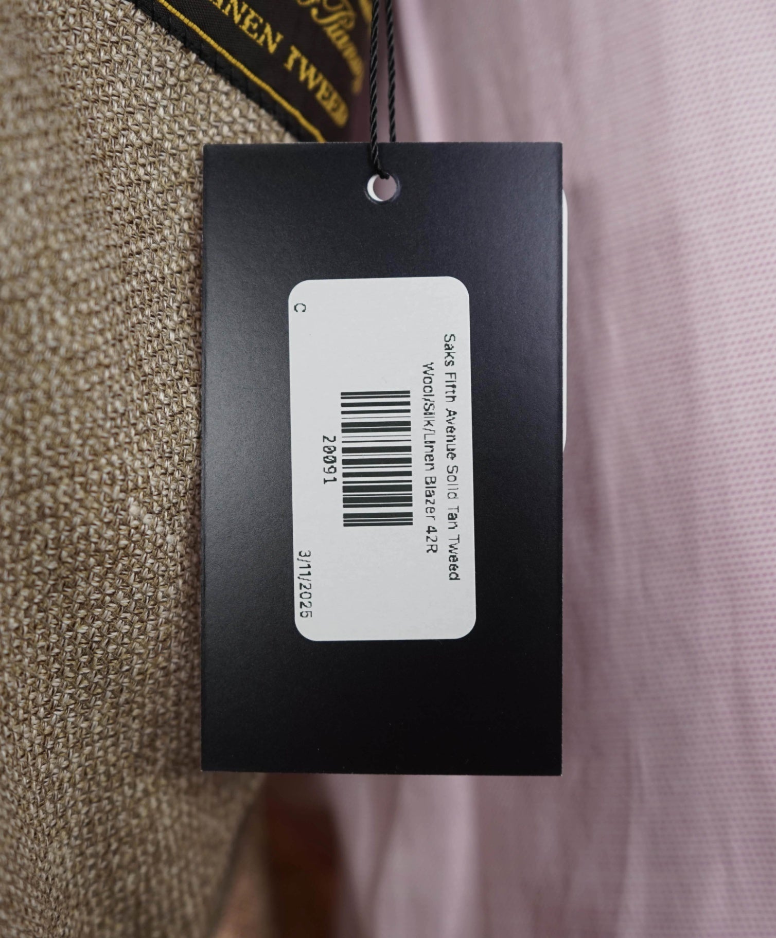 $1,295 Saks 5th Ave - By LORO PIANA *LINEN TWEED* Blazer 42R