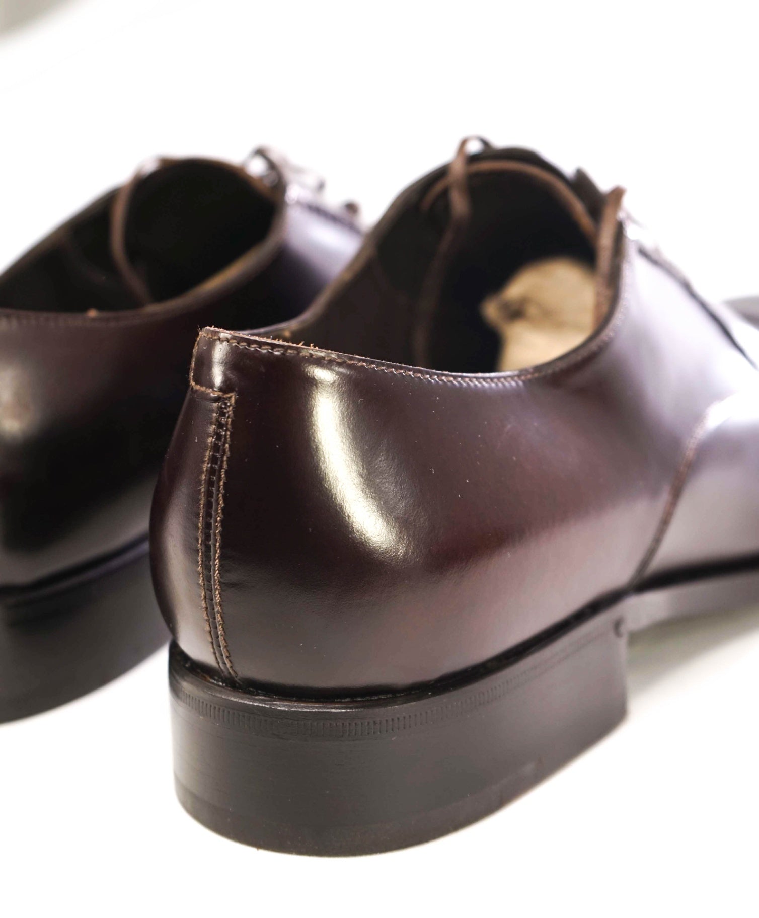 $990 Ermenegildo Zegna Solid Brown Derbies Leather US 11.5 UK 10.5