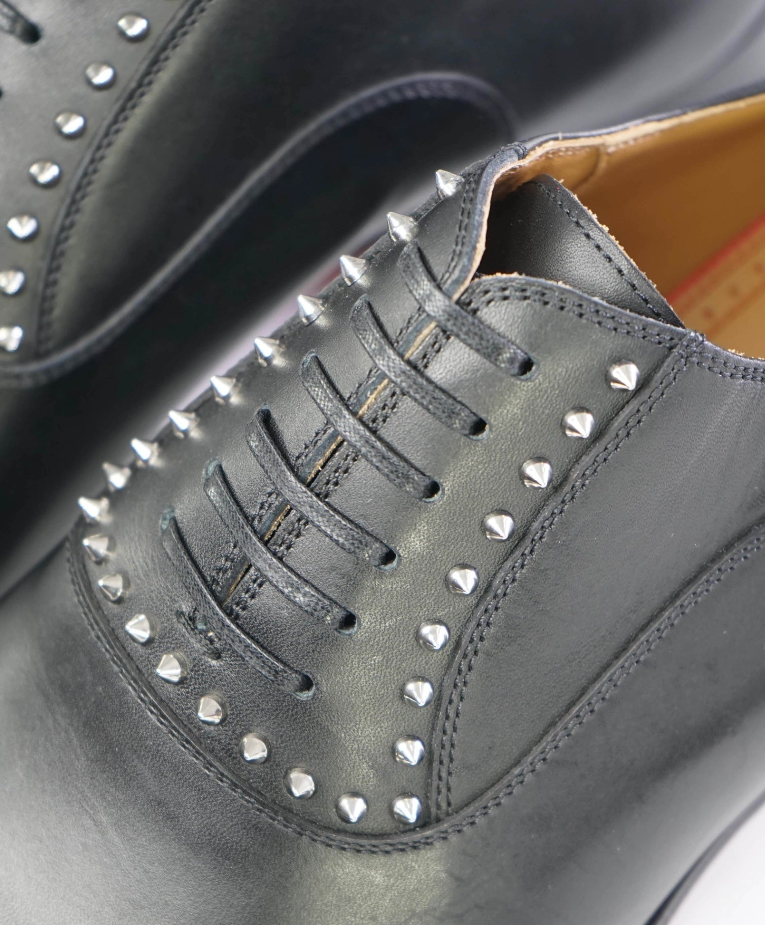 $1,200 CHRISTIAN LOUBOUTIN - *CLOOCLOO* Black Spike Oxfords - 10 US (43 EU)