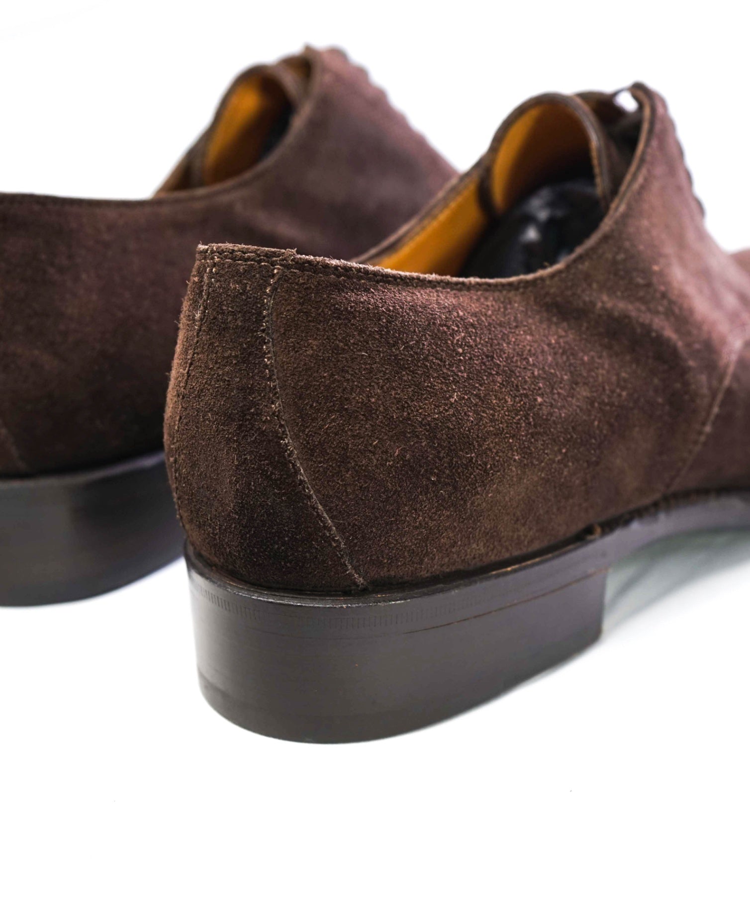 $790 Sutor Mantellassi Solid Brown Suede Cap Toe Oxfords 11