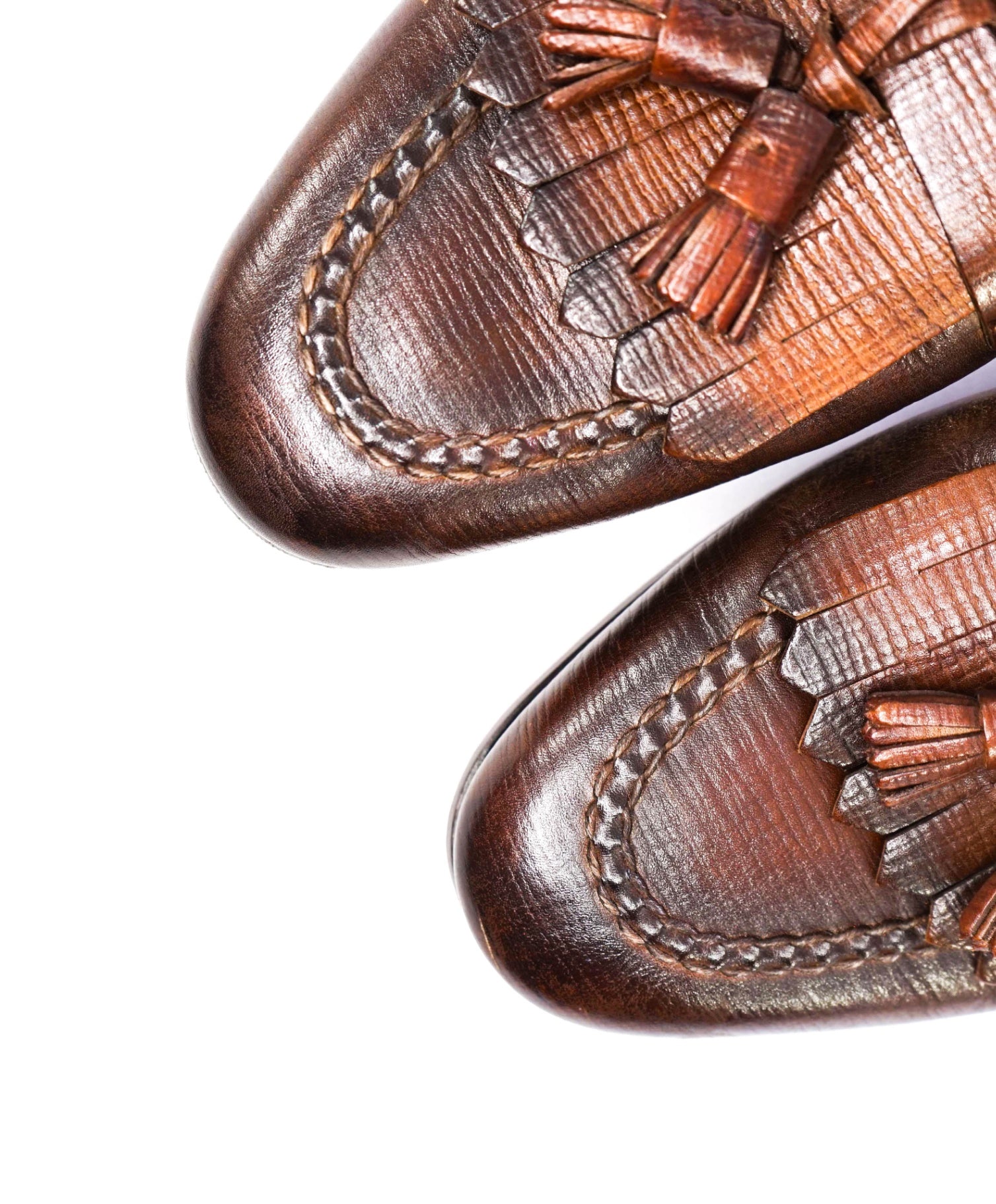 $995 SANTONI "GOODYEAR" Tassel Loafers Leather US 11 (UK 10)