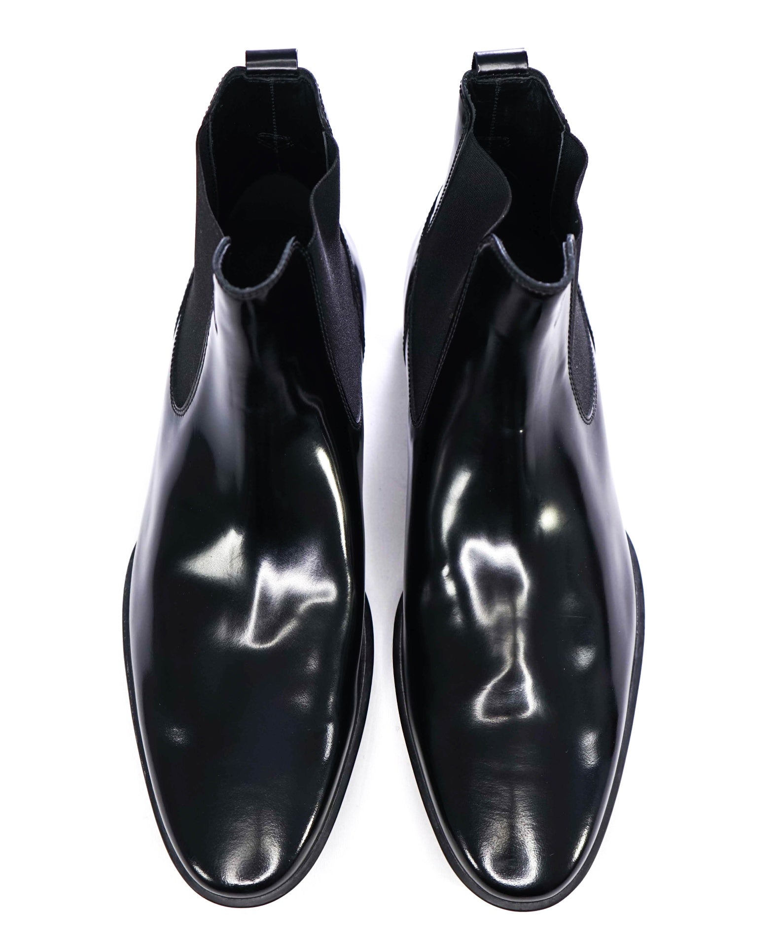 $750 Tod's Solid Black Boots Leather Footwear US 11 (UK 10)