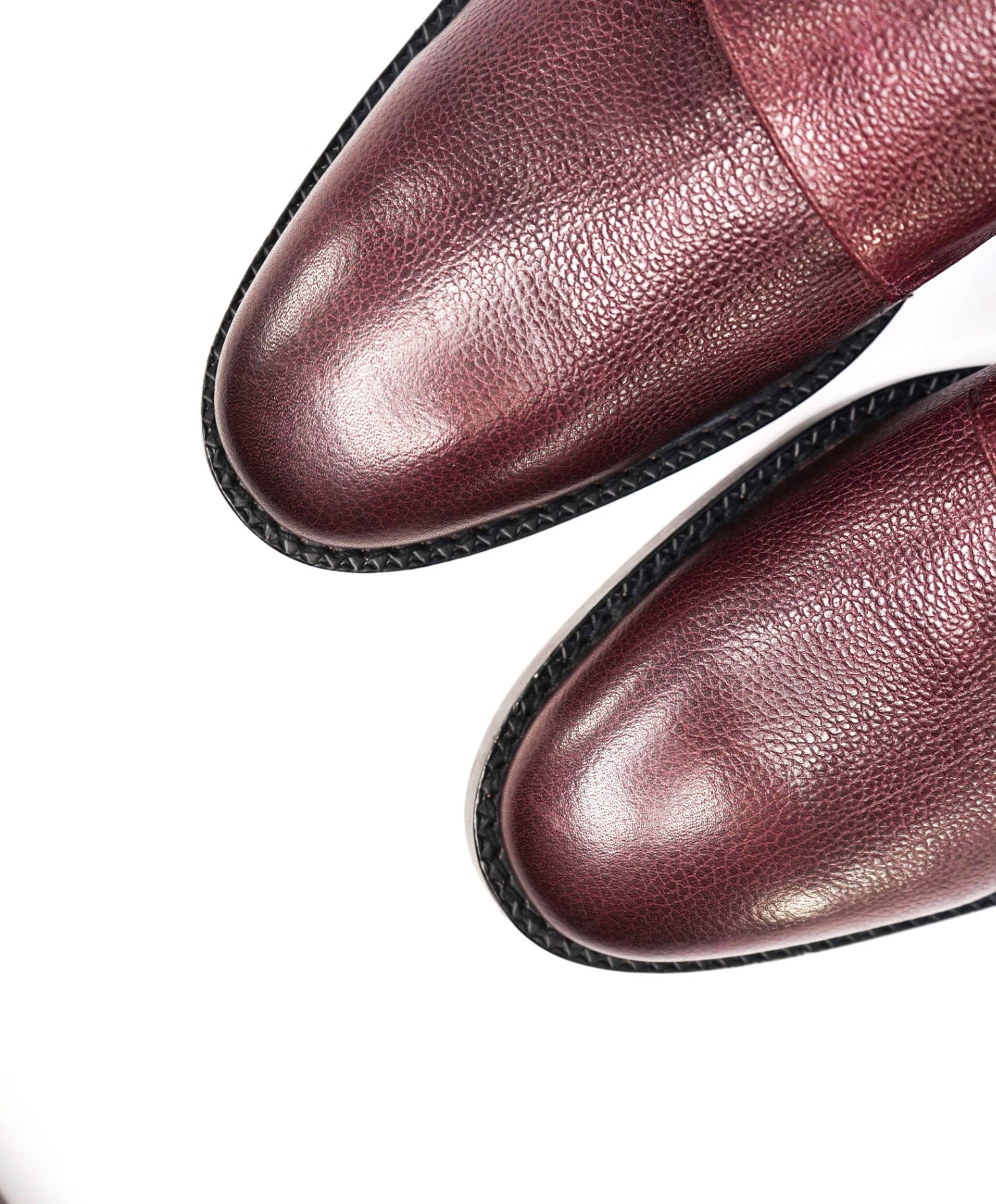 $275 Uri Minkoff Textured Oxblood Leather Double Monk 11.5 M