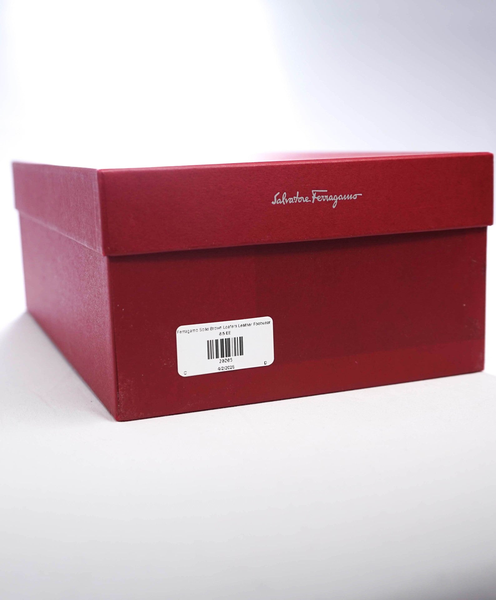 $990 Ferragamo Solid Brown "FLORIO" Loafers Leather Footwear 8.5 EE