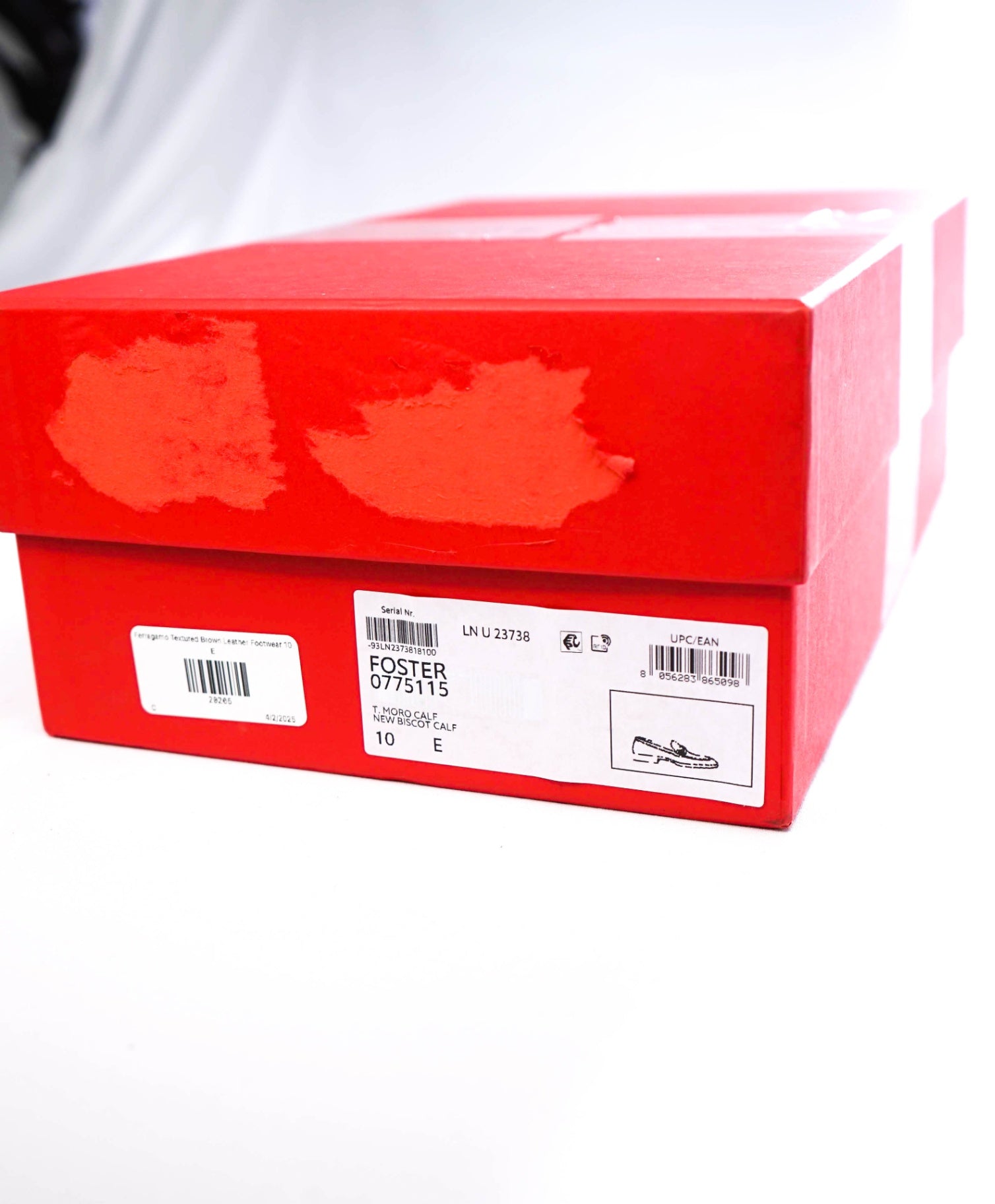 $895 SALVATORE FERRAGAMO - “FOSTER" Gancini Loafer Brown Leather - 10 E