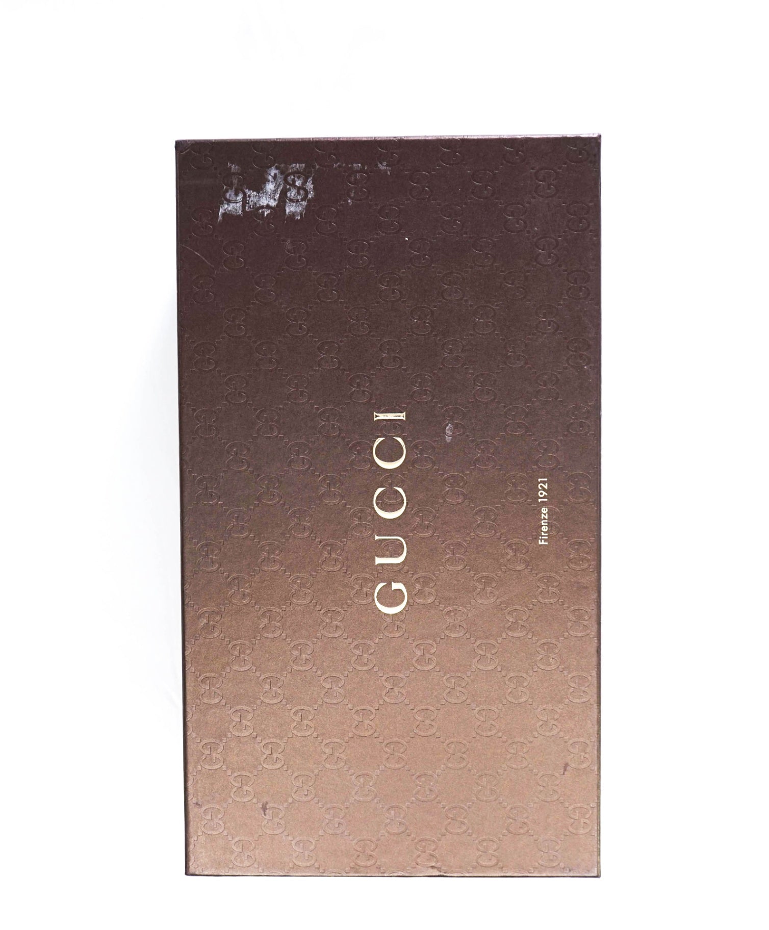 GUCCI Solid Brown LOGO Oxfords Leather Footwear 8US (7.5G)