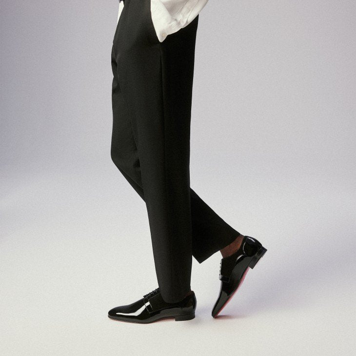 $1,045 Christain Louboutin "CHICKITO" Black Leather Derbies 11US (44)