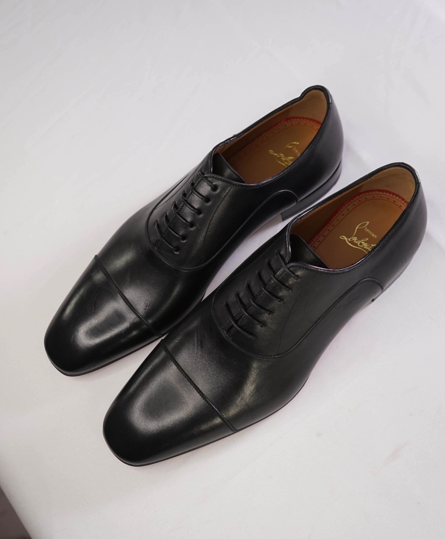 $1,050 CHRISTIAN LOUBOUTIN - *GREGGO* Black Oxfords - 12 US (45)