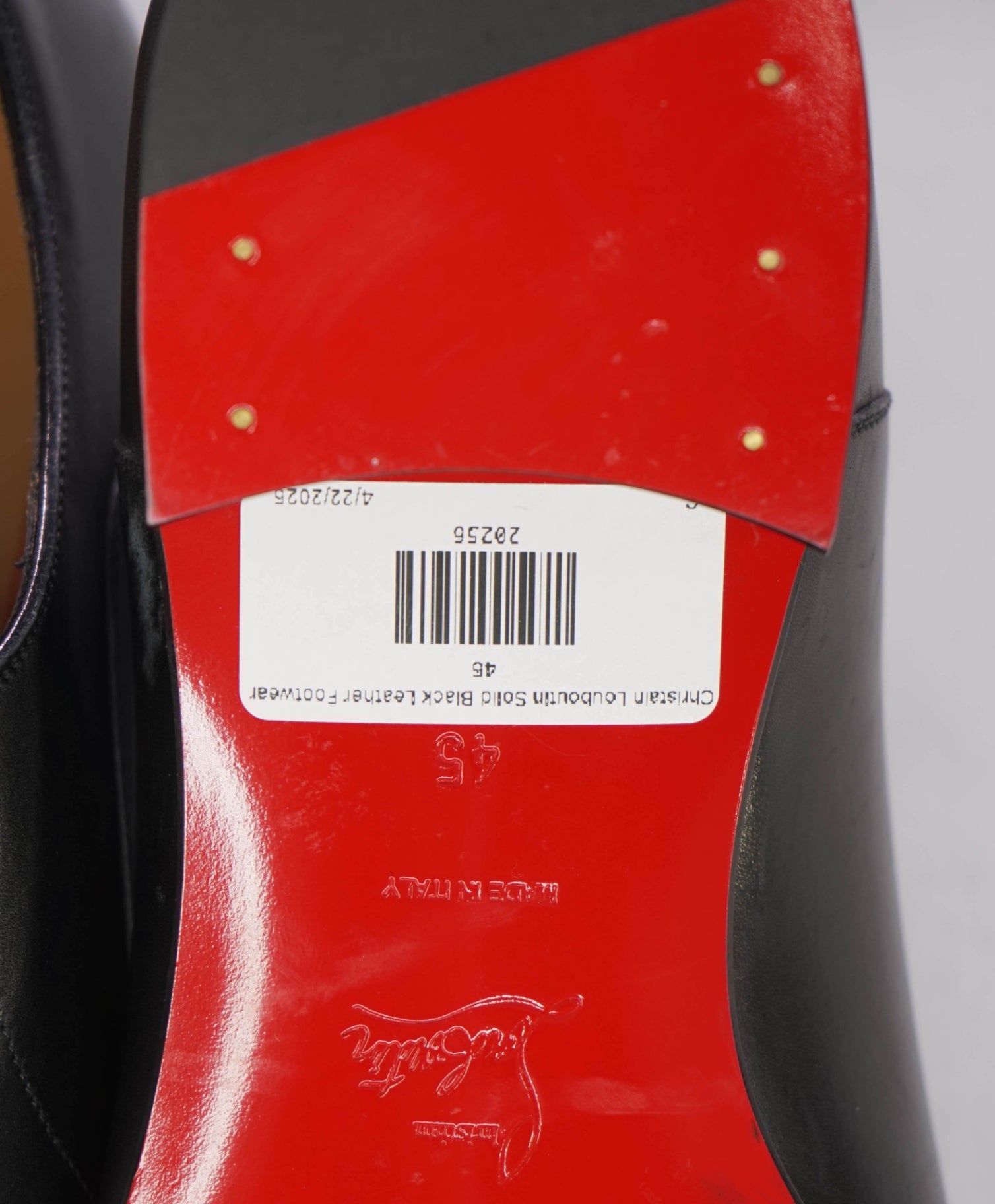 $1,050 CHRISTIAN LOUBOUTIN - *GREGGO* Black Oxfords - 12 US (45)
