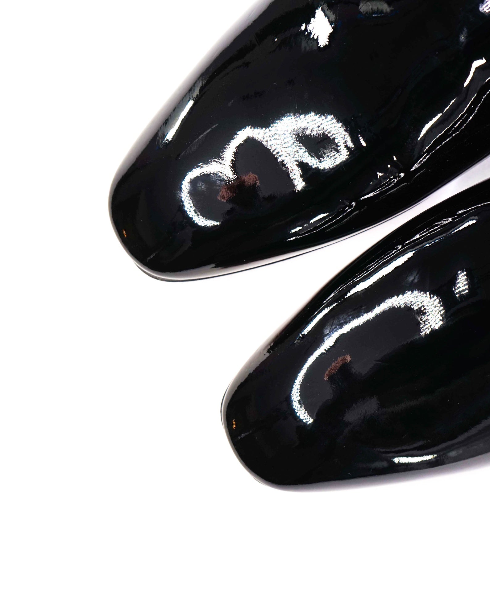 $1,250 Christain Louboutin DANDELION Black Patent Loafer 7US (40EU)