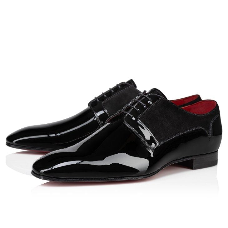 $1,045 Christain Louboutin "CHICKITO" Black Leather Derbies 11US (44)