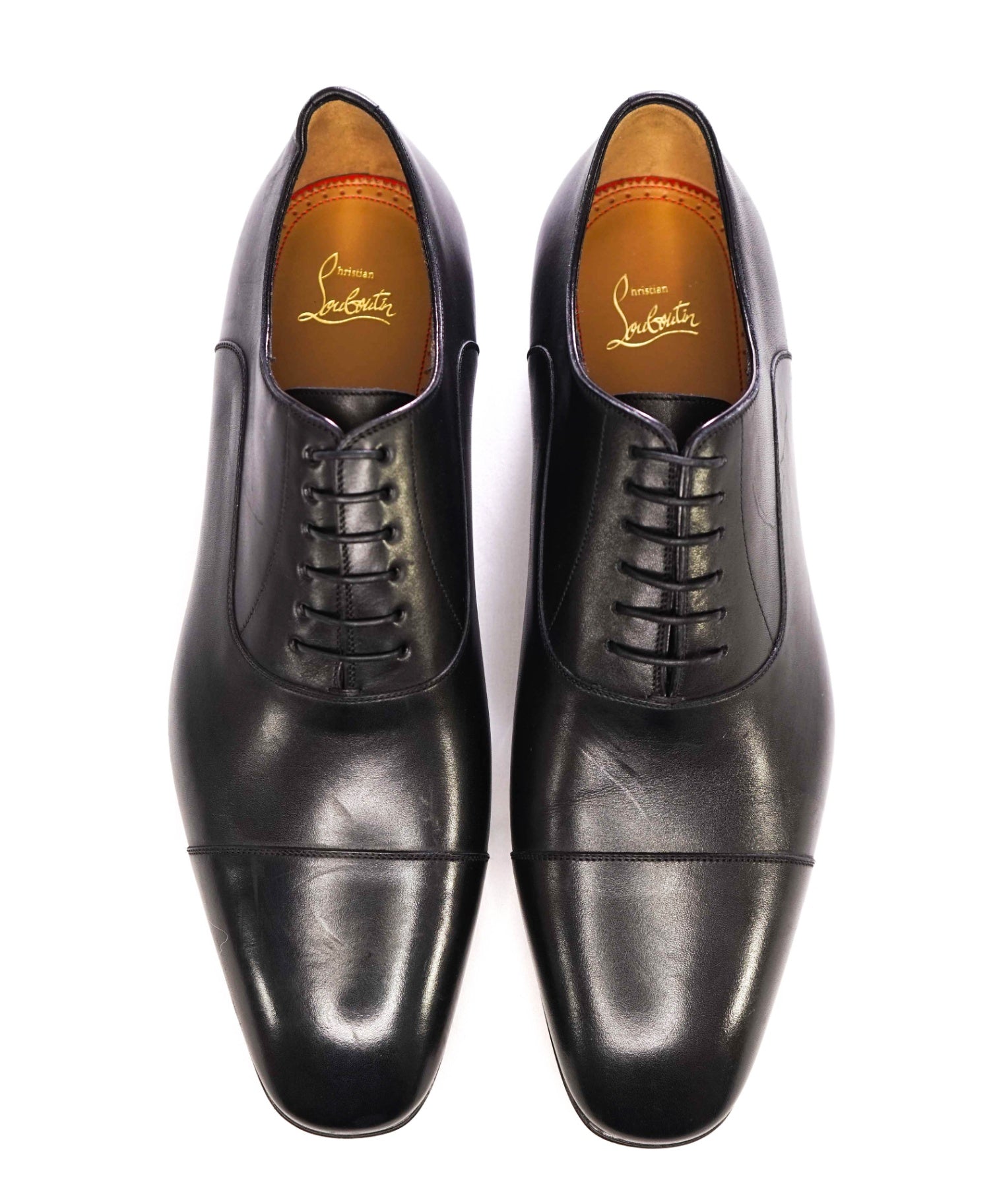 $1,050 CHRISTIAN LOUBOUTIN - *GREGGO* Black Oxfords - 12 US (45)
