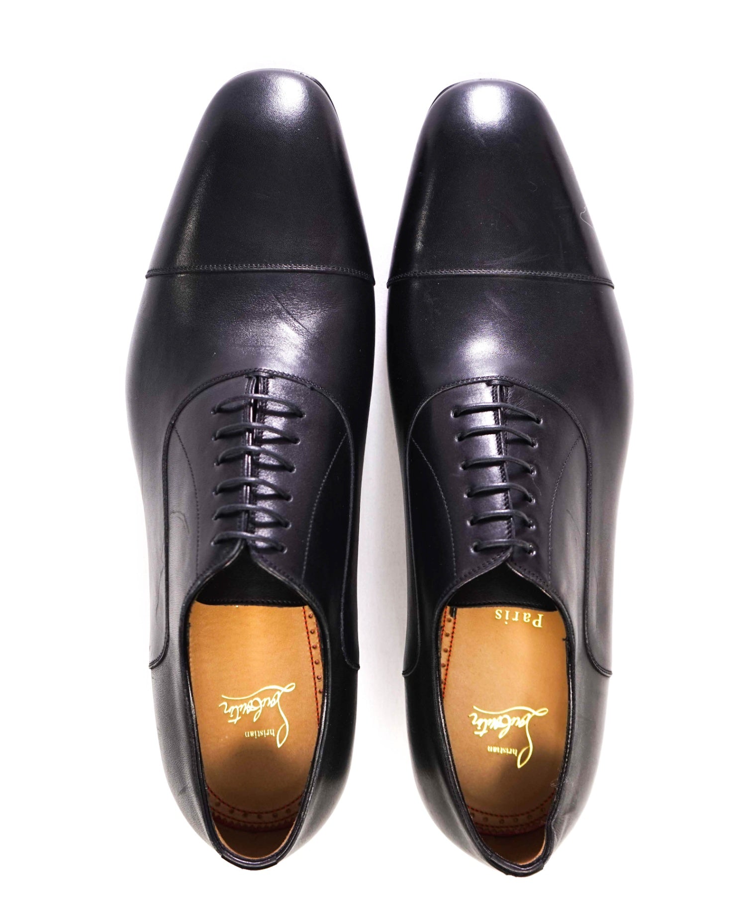 $1,050 CHRISTIAN LOUBOUTIN - *GREGGO* Black Oxfords - 12 US (45)