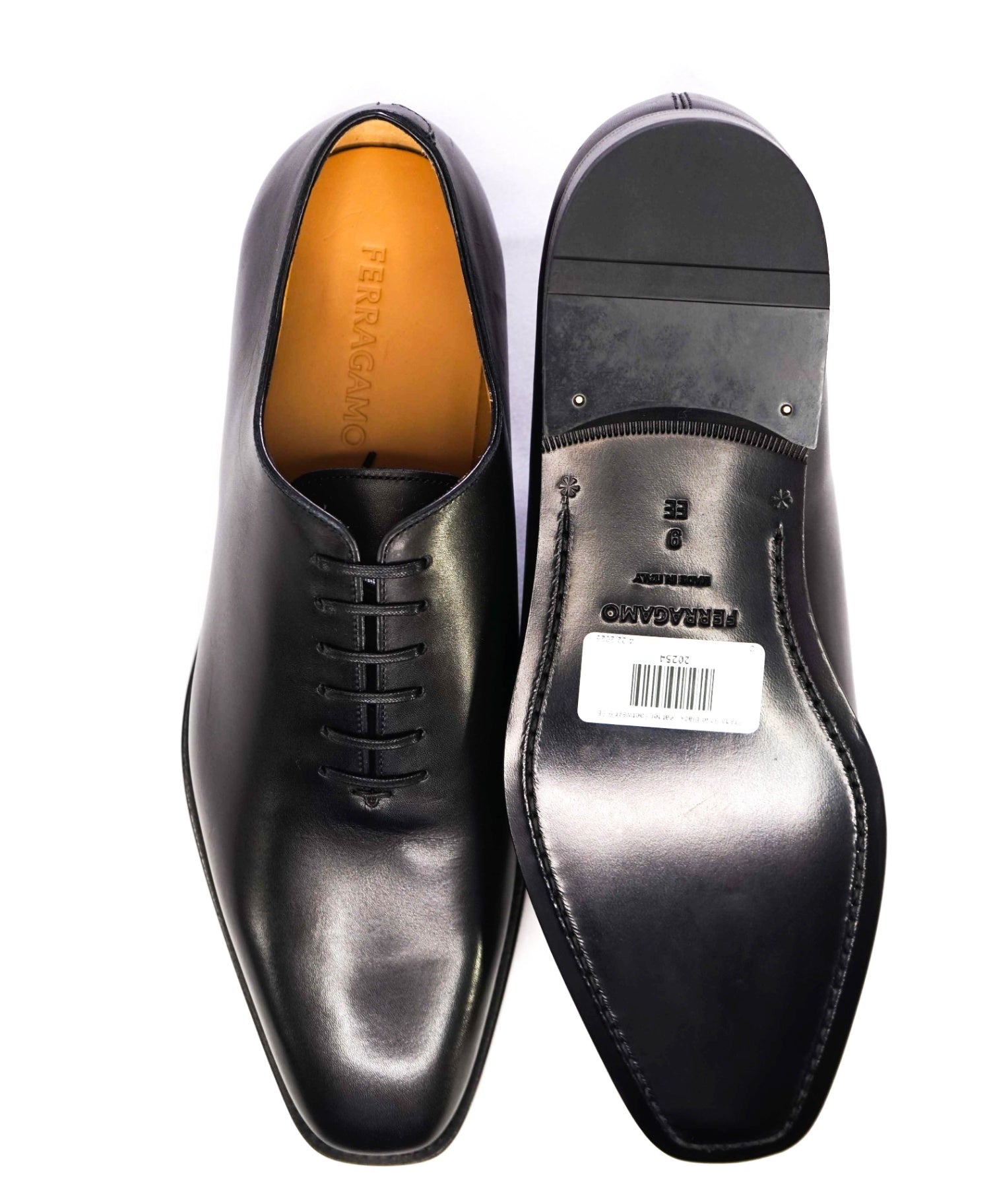 Salvatore Ferragamo "GEOFFREY" Wholecut Leather Oxfords 9 EE