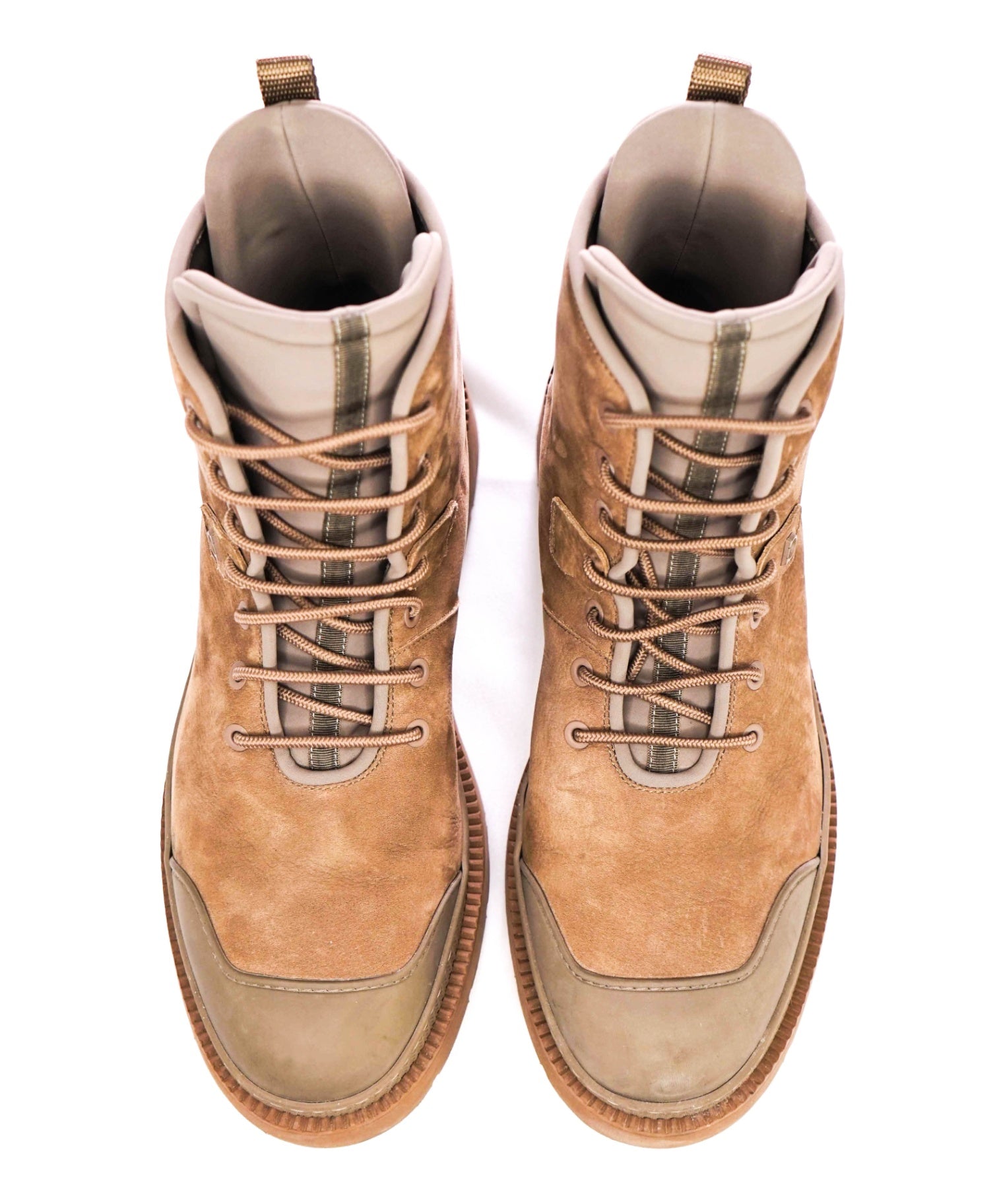 $1,150 Salvatore Ferragamo "TOLK" Brown Suede Hiking Boot 8.5 M