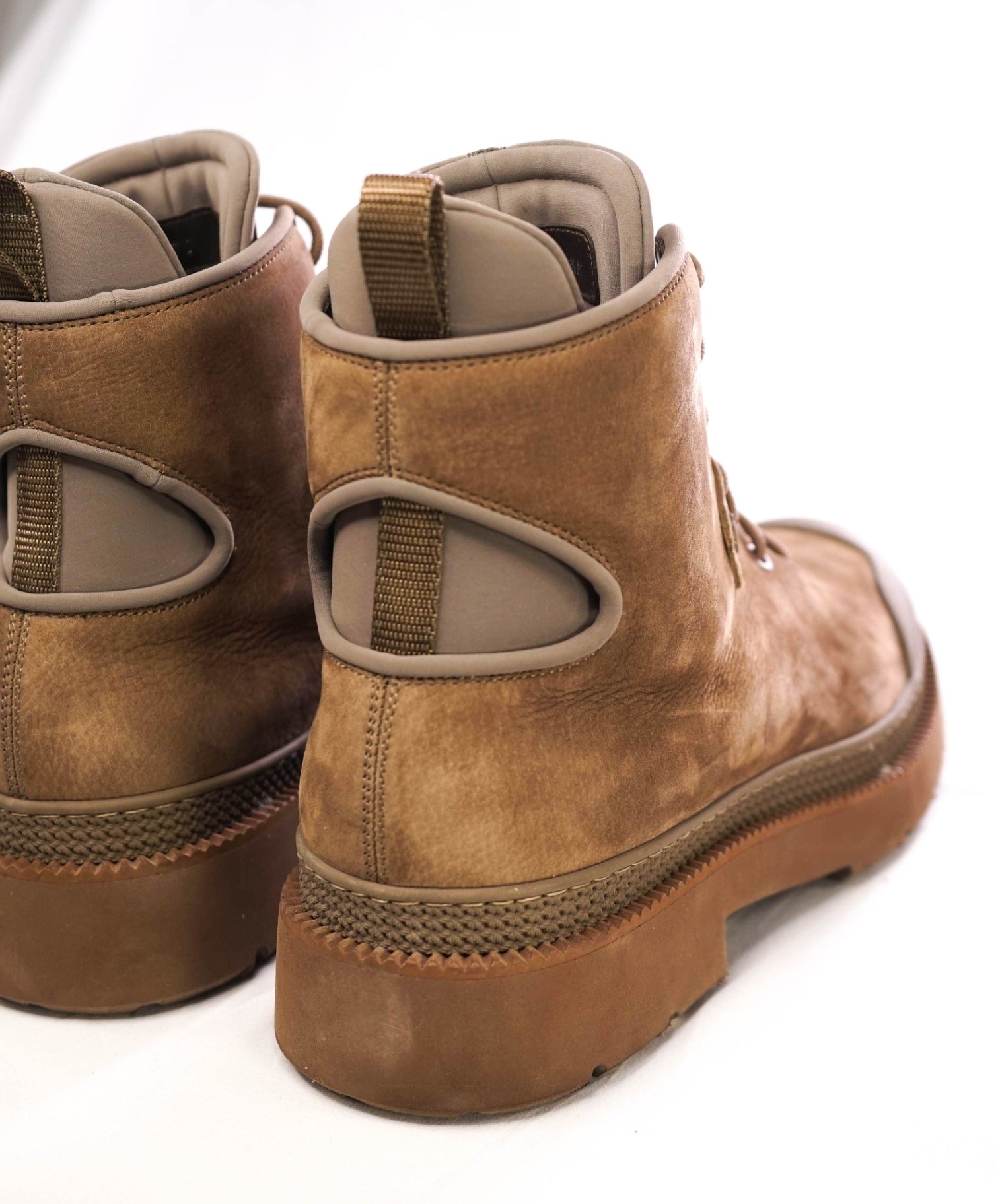 $1,150 Salvatore Ferragamo "TOLK" Brown Suede Hiking Boot 8.5 M