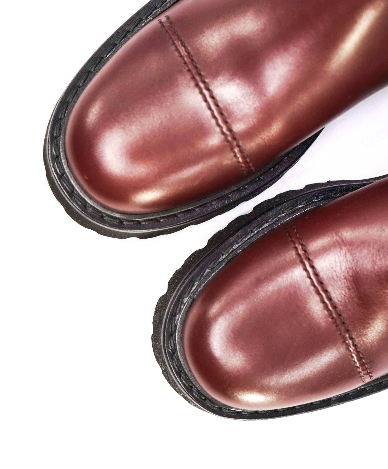 $950 Salvatore Ferragamo Oxblood "GEORGE 2"Chelsea Boots US 8 M