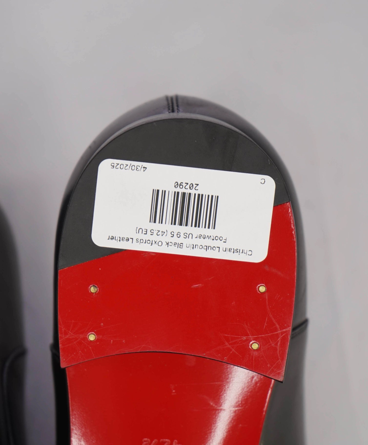 $1,050 CHRISTIAN LOUBOUTIN - *GREGGO* Black Oxfords - US 9.5 (42.5 EU)