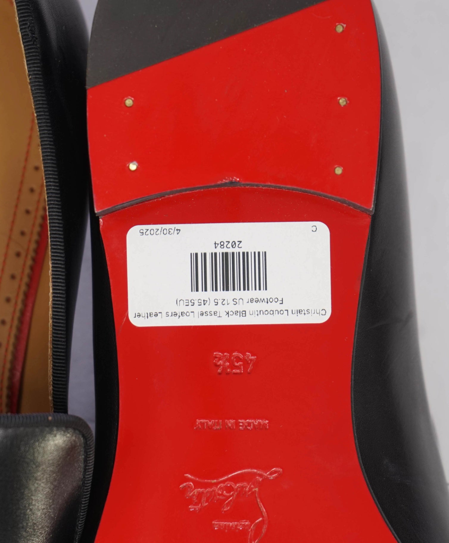 $1,095 CHRISTIAN LOUBOUTIN - *Dandelion* Spike Tassel Leather Loafers - US 12.5 (45.5EU)