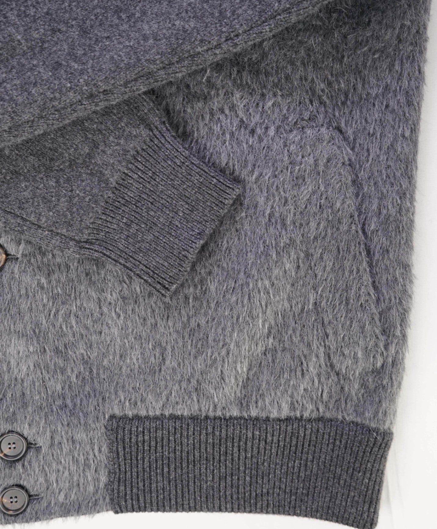 $2,850 Brioni Textured Grey ALPACA Mock Neck Jacket 48US (58EU)