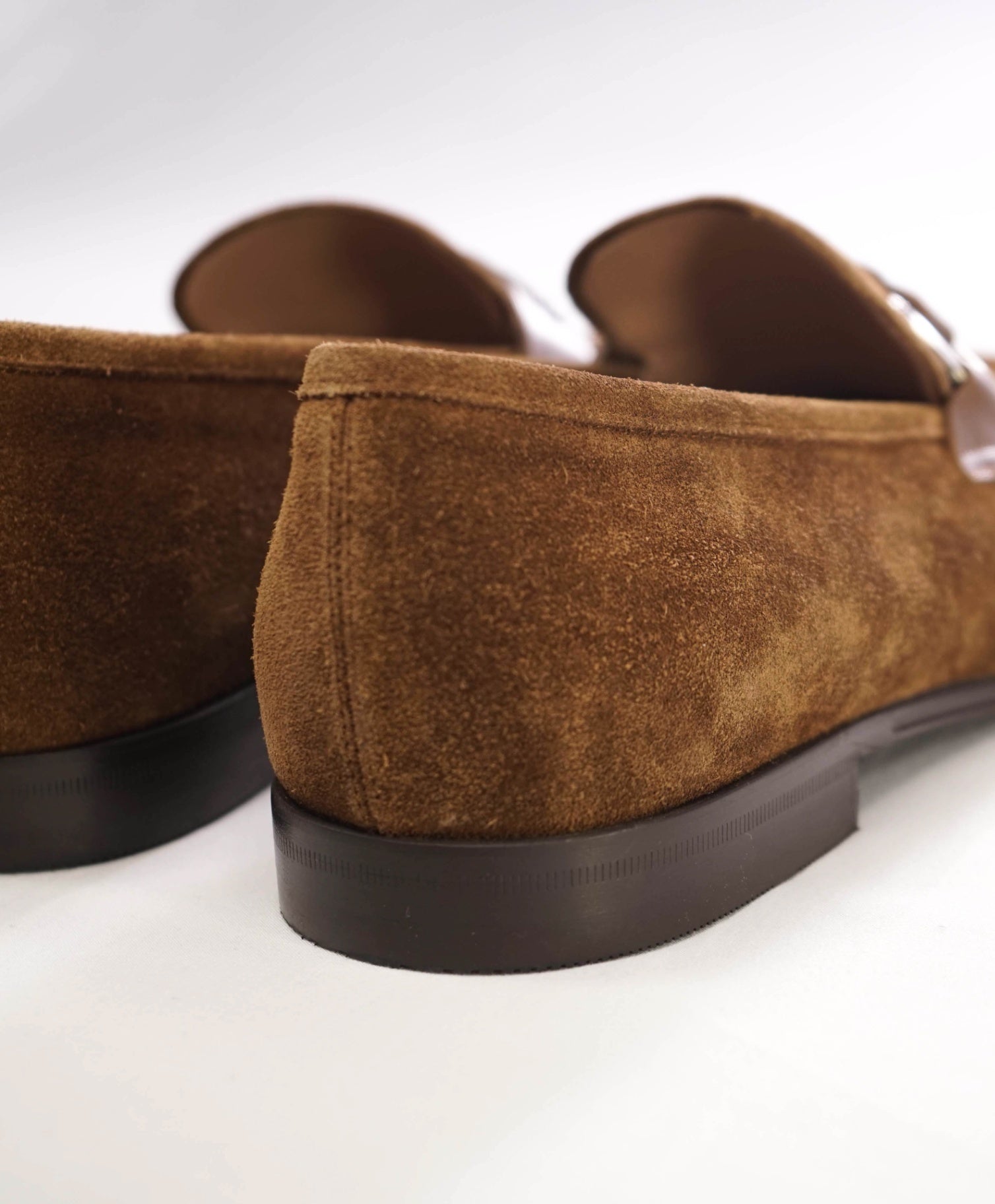 $850 Salvatore Ferragamo "SIDENY Brown Loafers Suede 8 EE