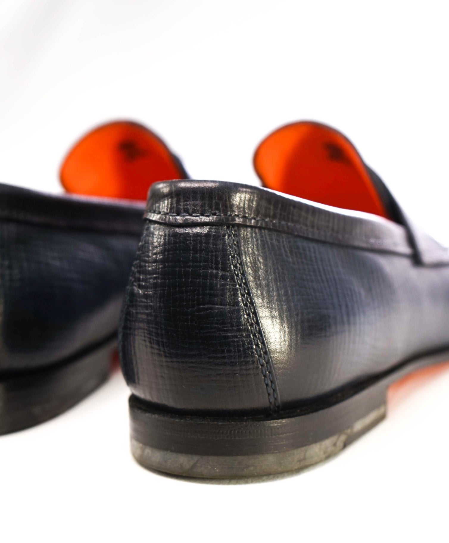 $950 Santoni Blue "GOODYEAR" Loafers Leather US 12 (11UK)