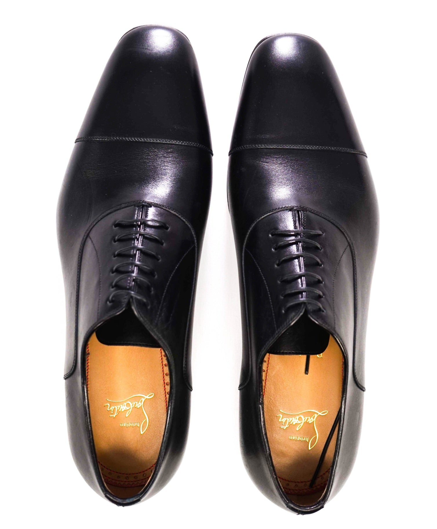 $1,050 CHRISTIAN LOUBOUTIN - *GREGGO* Black Oxfords - US 9.5 (42.5 EU)