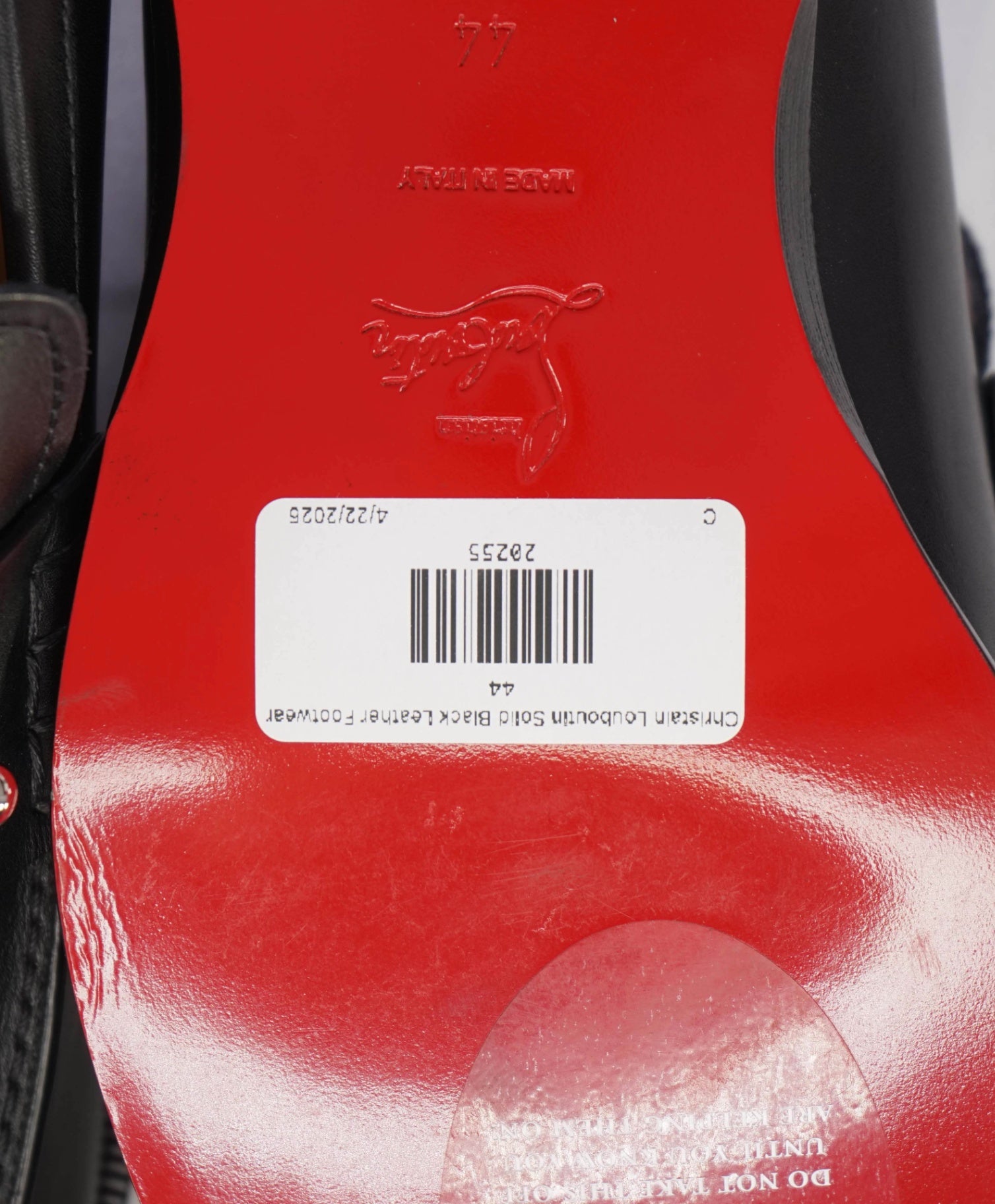 $1,095 Christian Louboutin Solid Black Loafers Leather 11US (44 EU)