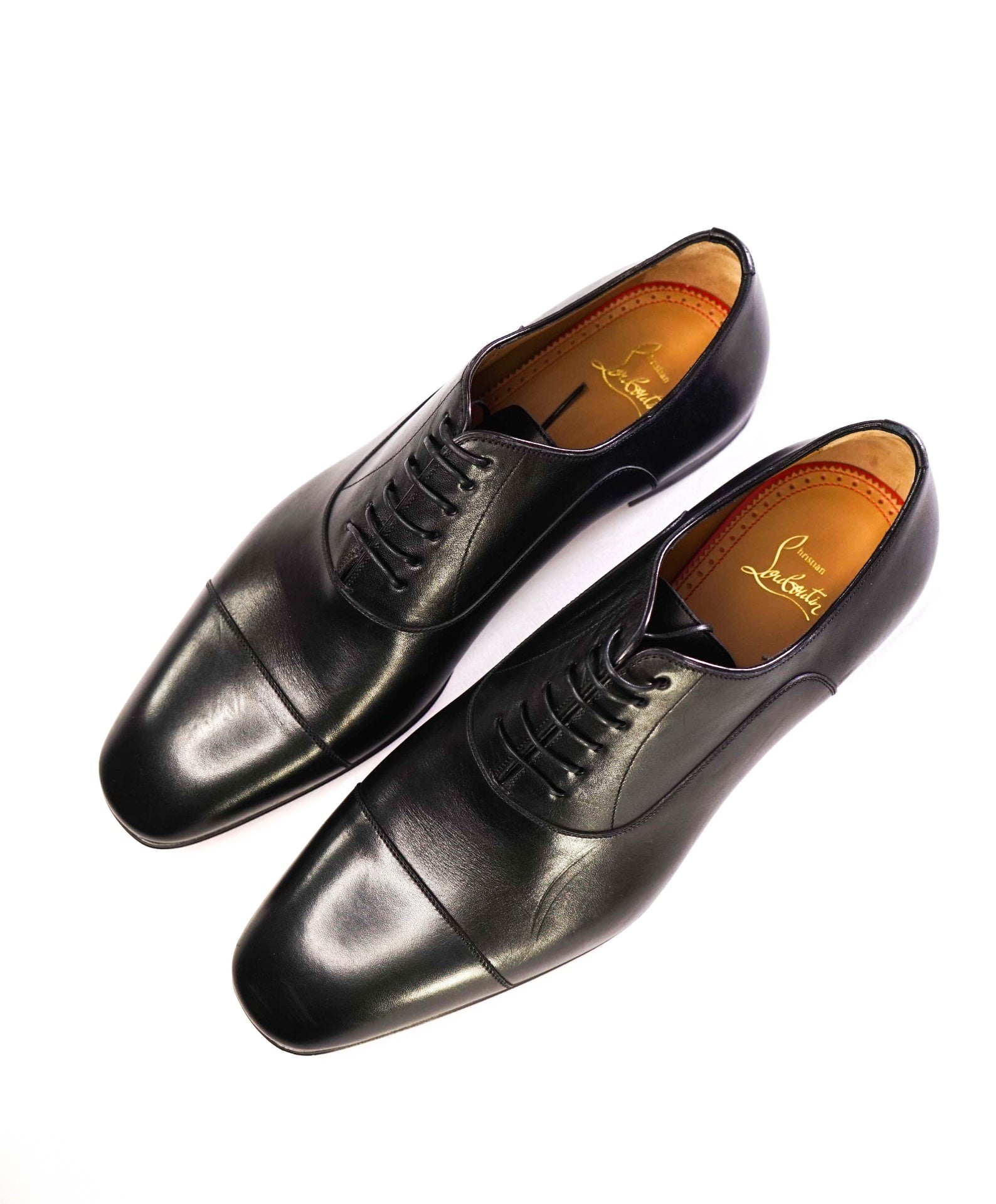 $1,050 CHRISTIAN LOUBOUTIN - *GREGGO* Black Oxfords - US 9.5 (42.5 EU)