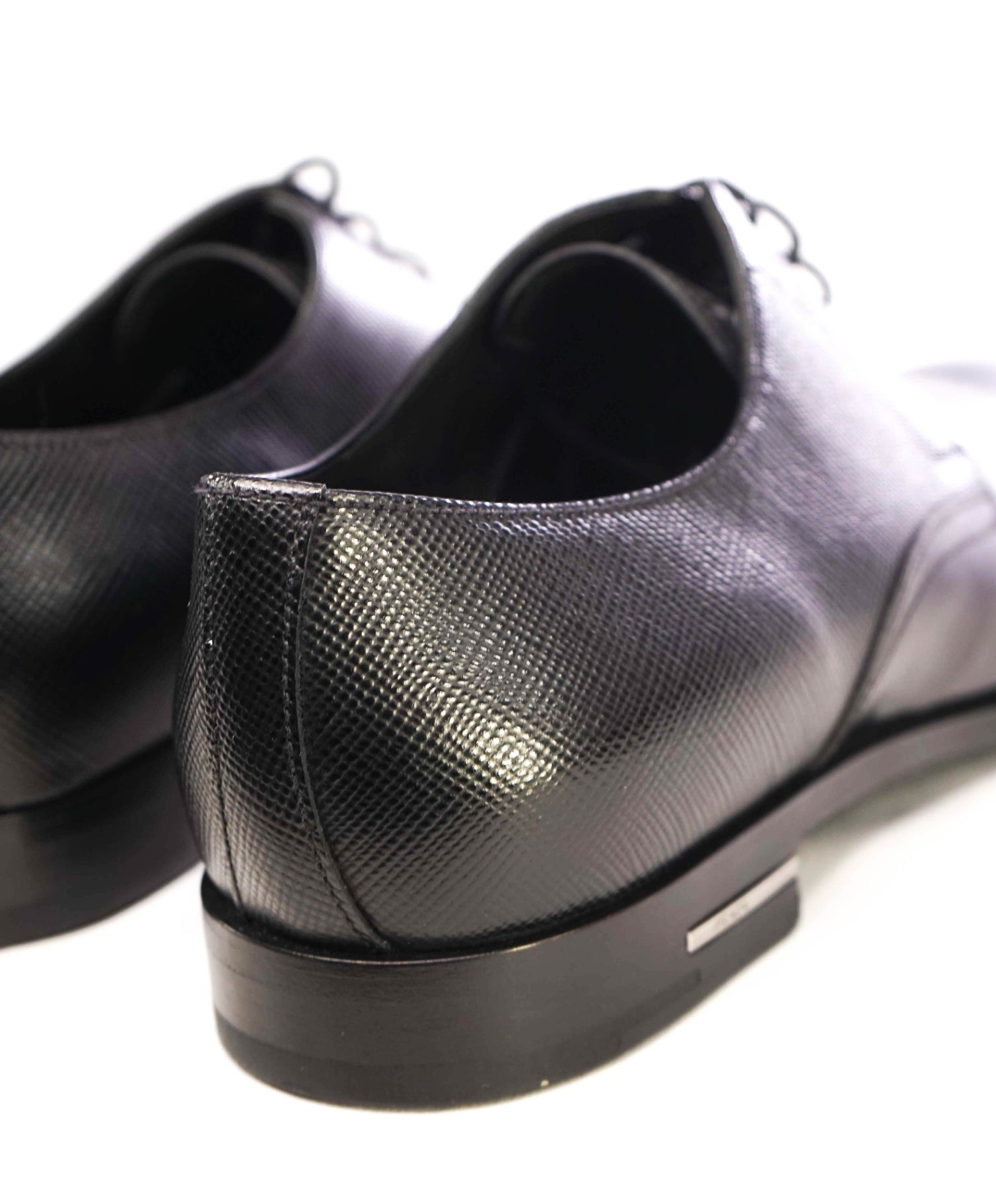 $1,050 Prada Mixed Media SAFFIANO Black Leather Footwear 11US (10UK)